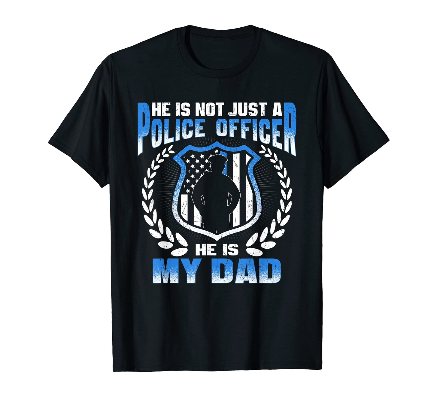 My Dad Is Brave Police Officer T-Shirt - Aesthetic Graphic for Adults - T-Shirt, Sweatshirt, Hoodie