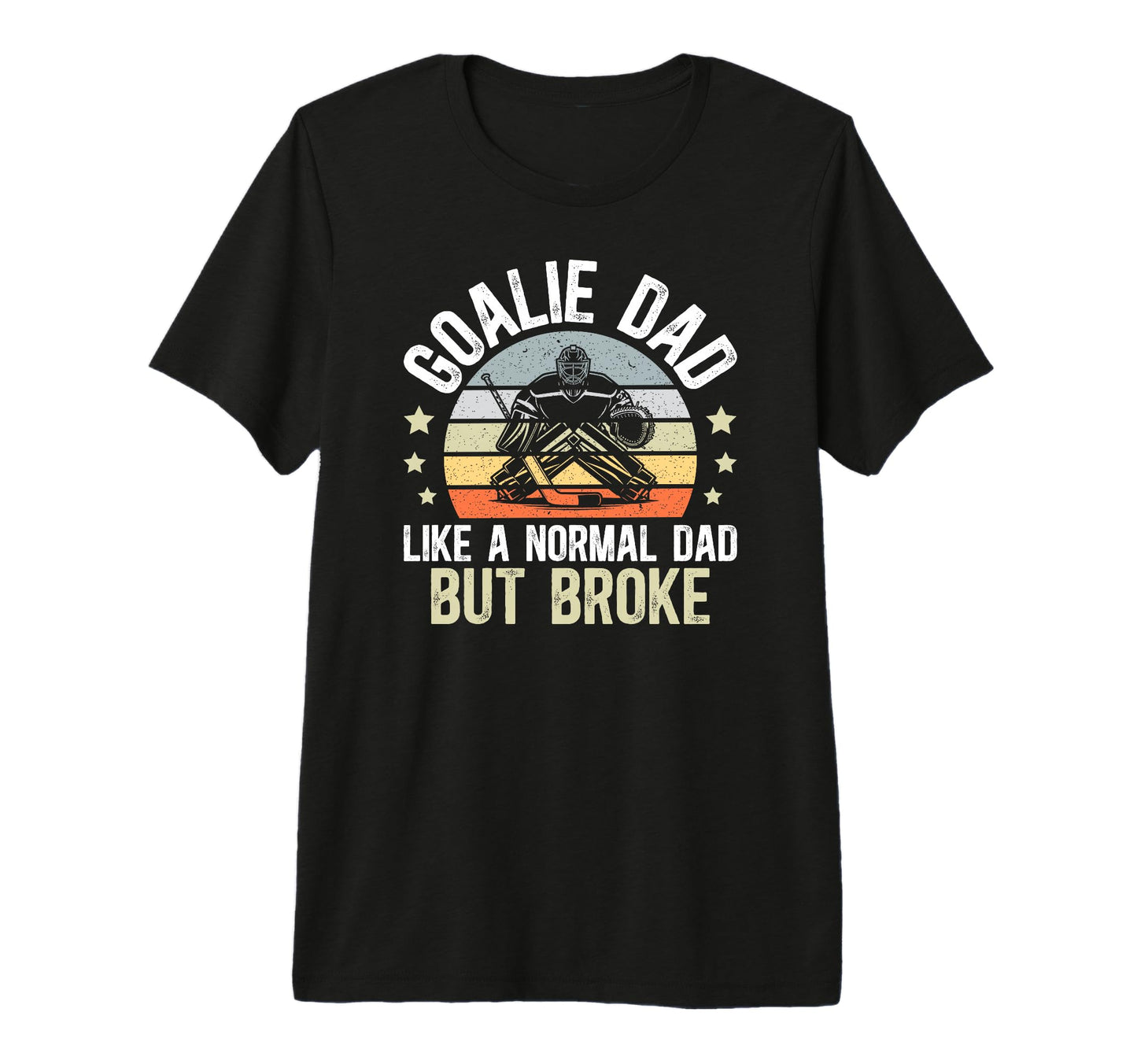 Mens Hockey Goalie Dad Definition Dad T-Shirt - Trendy Graphic Unisex - T-Shirt, Sweatshirt, Hoodie