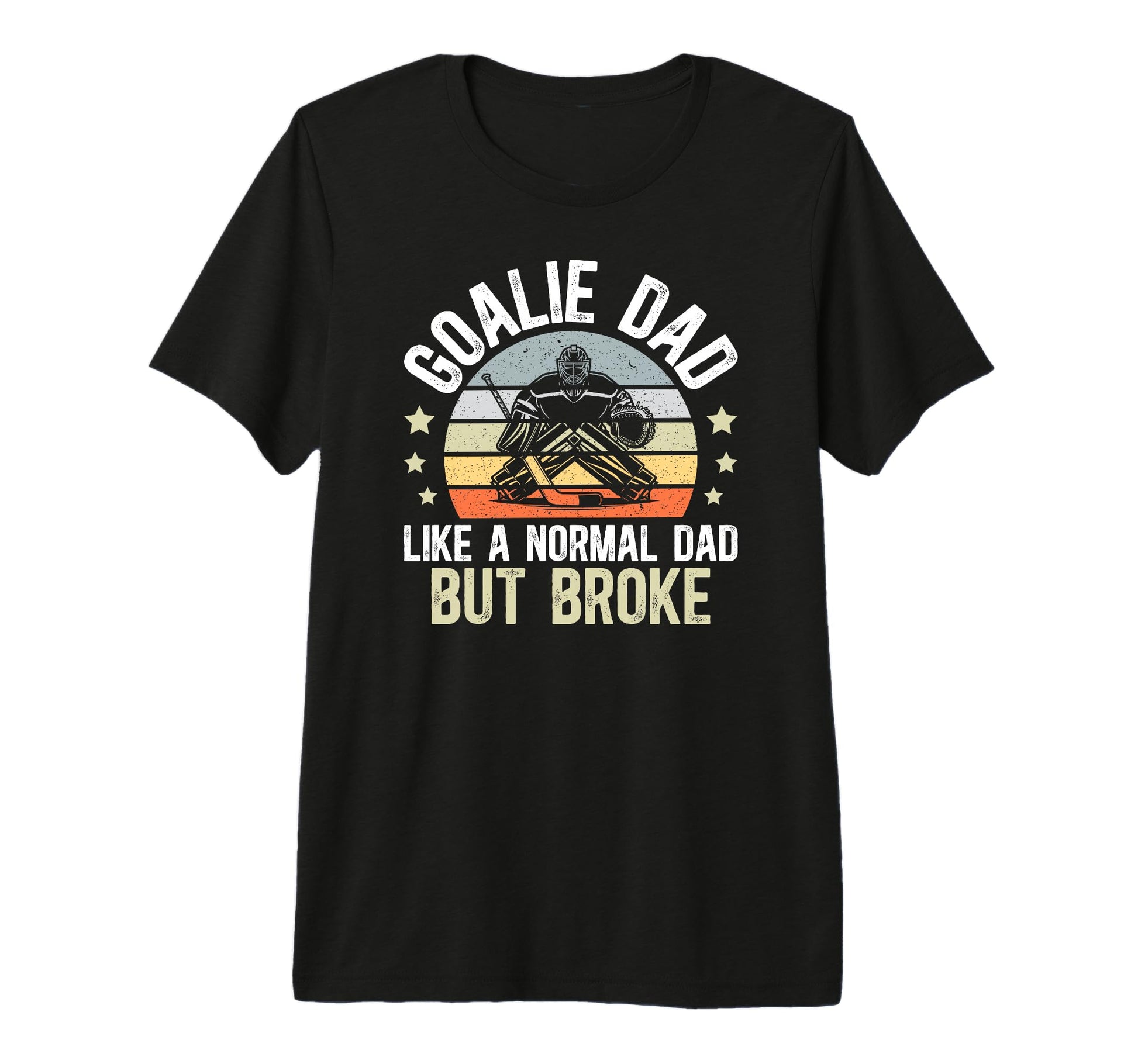 Mens Hockey Goalie Dad Definition Dad T-Shirt - Trendy Graphic Unisex - T-Shirt, Sweatshirt, Hoodie