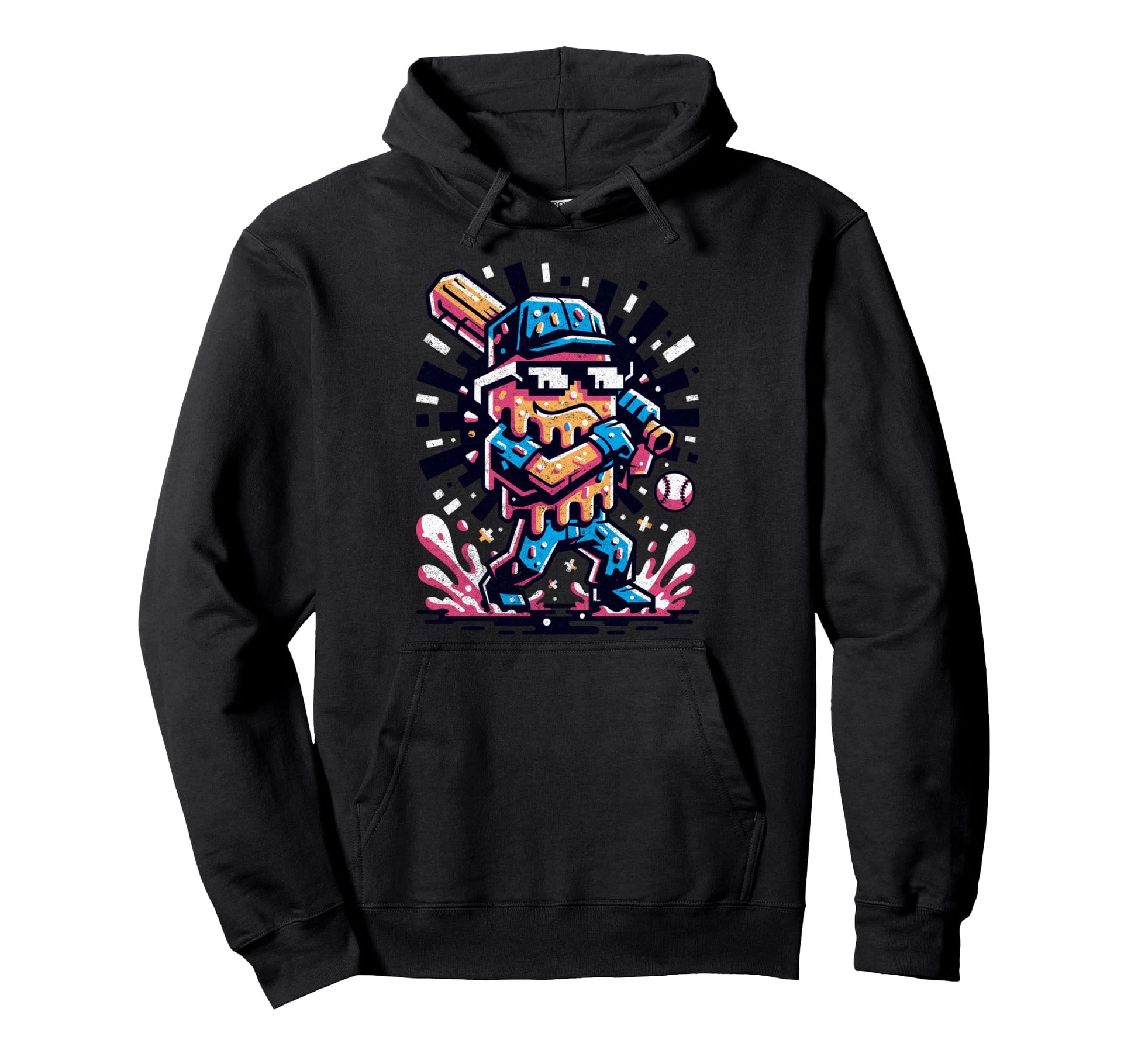 Baseball Drip Gamer Gifts T-Shirt - Minimalist Print Men Women - T-Shirt, Sweatshirt, Hoodie