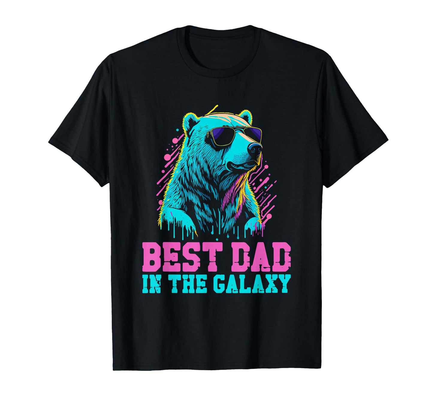 Mens Best Dad Galaxy Funny Papa T-Shirt - Custom Art Print Men Women - T-Shirt, Sweatshirt, Hoodie