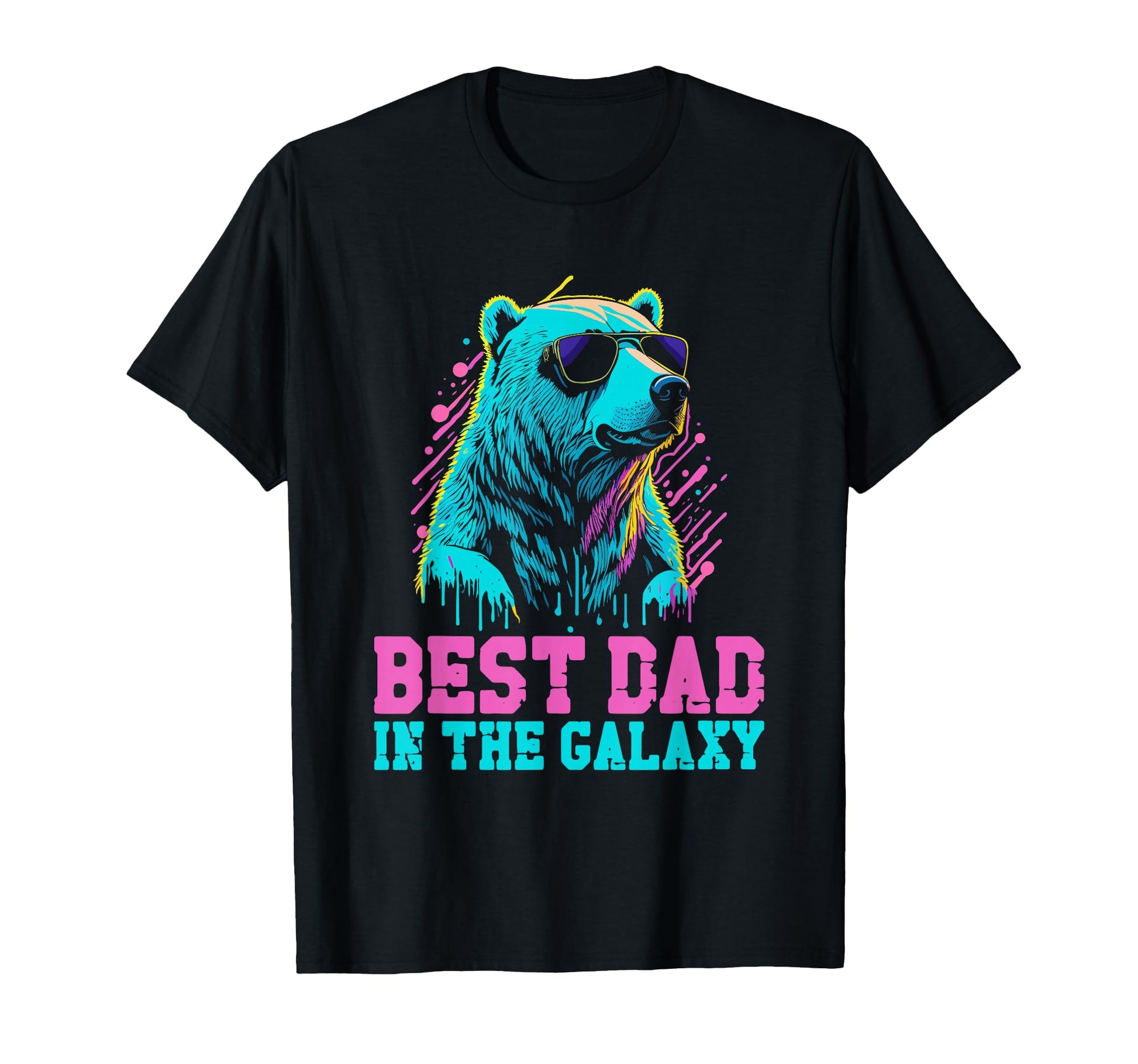 Mens Best Dad Galaxy Funny Papa T-Shirt - Custom Art Print Men Women - T-Shirt, Sweatshirt, Hoodie