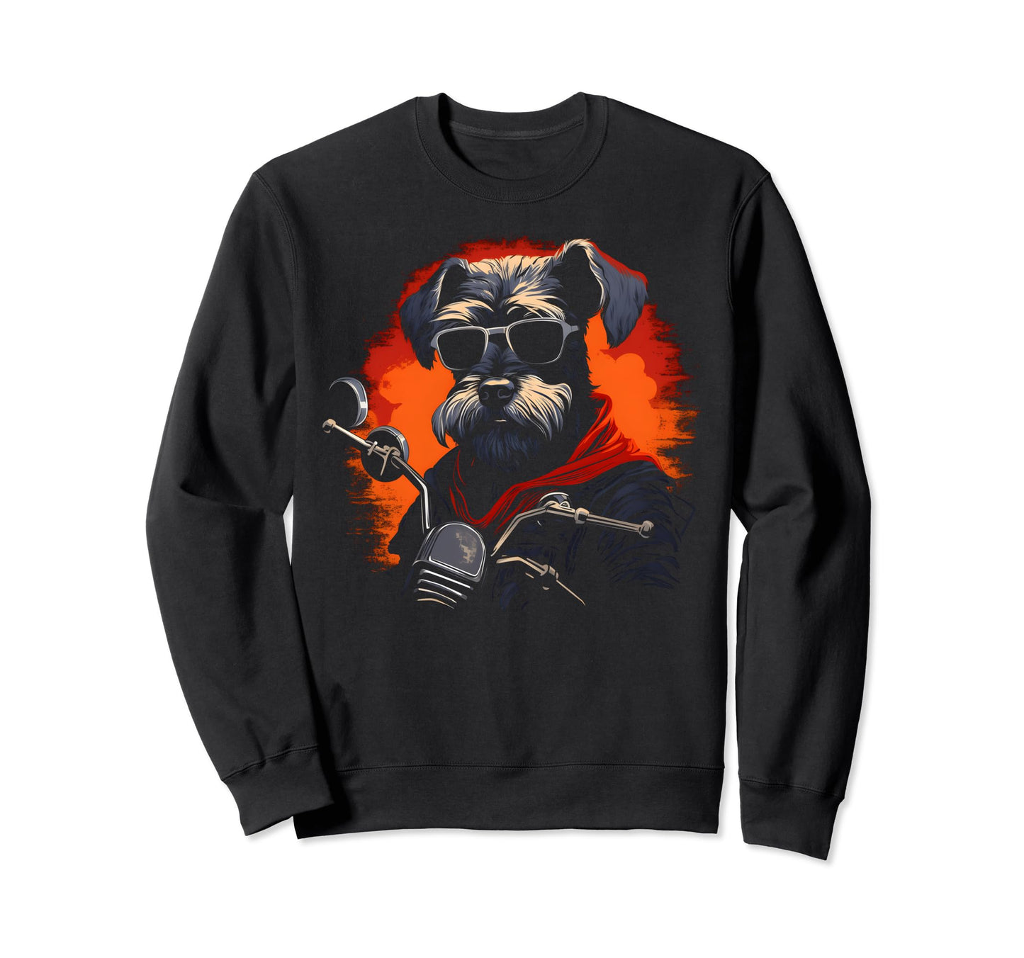 Motorcycle Dad Biker Dog Funny Sweatshirt - Casual Everyday Wear Unisex - T-Shirt, Sweatshirt, Hoodie