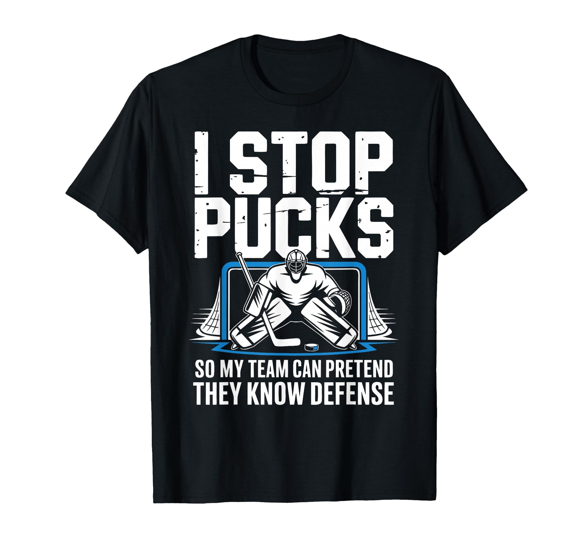 Funny Ice Hockey Goalkeeper Defense T-Shirt - Trendy Graphic for Adults - T-Shirt, Sweatshirt, Hoodie