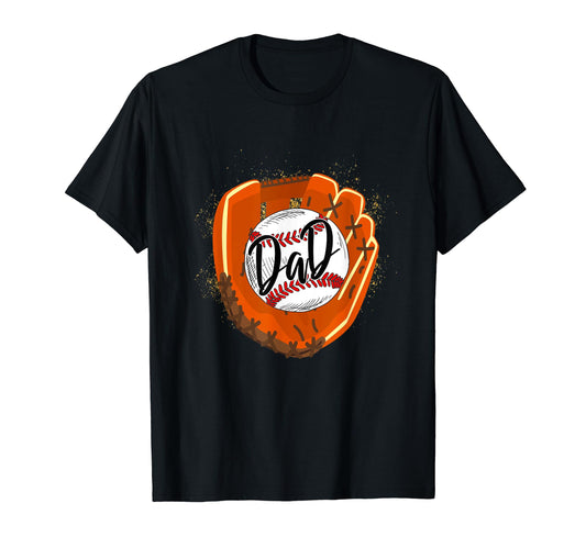 Baseball Dad Glove Funny Fathers Day T-Shirt - Aesthetic Graphic Unisex - T-Shirt, Sweatshirt, Hoodie
