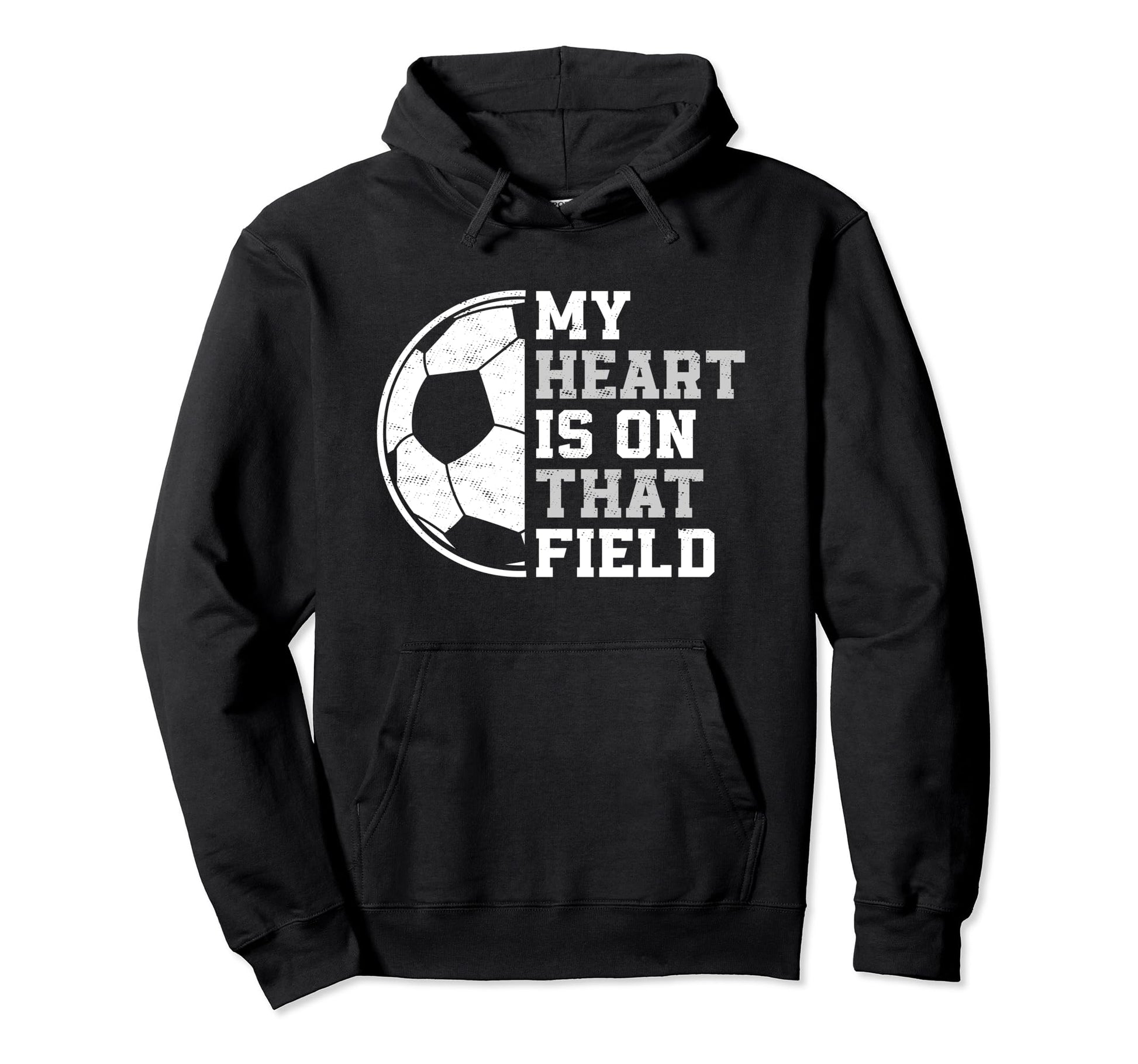 My Heart Is That Soccer Field Proud Soccer Hoodie - Graphic Print Unisex - T-Shirt, Sweatshirt, Hoodie