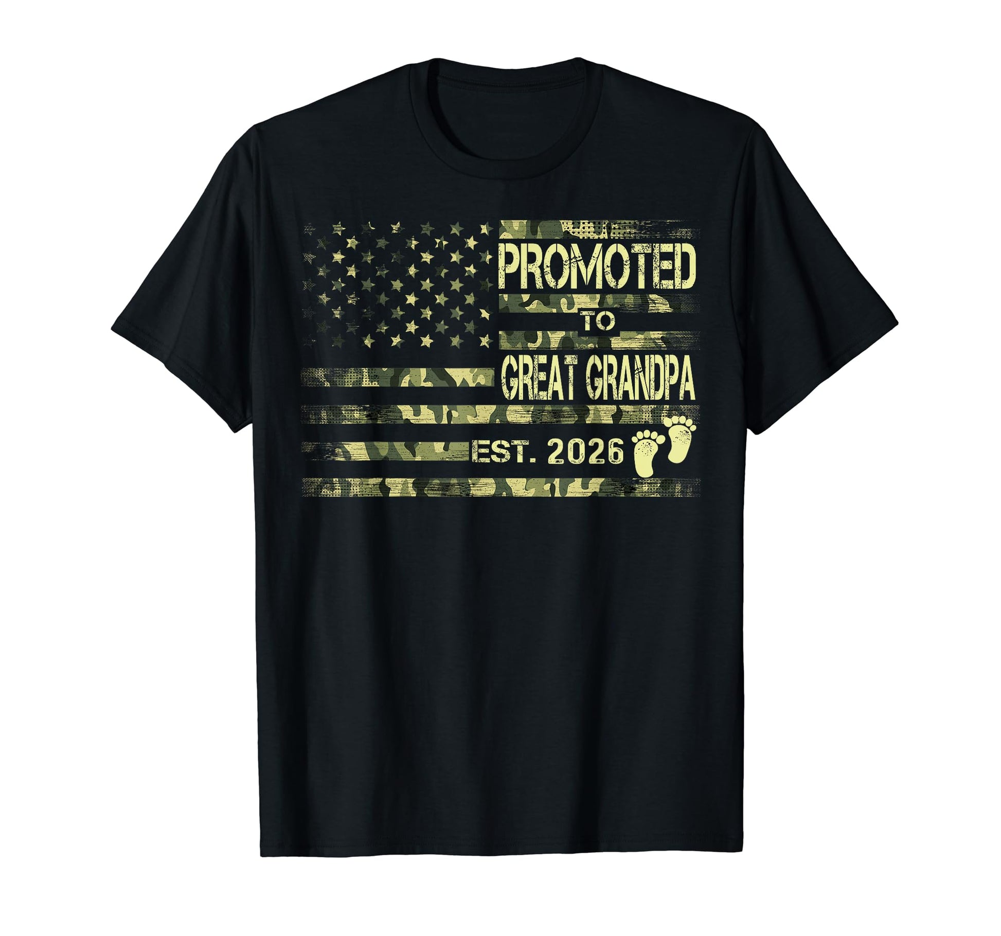 Promoted To Great Grandpa 2026 T-Shirt - Fun Novelty Design Men Women - T-Shirt, Sweatshirt, Hoodie
