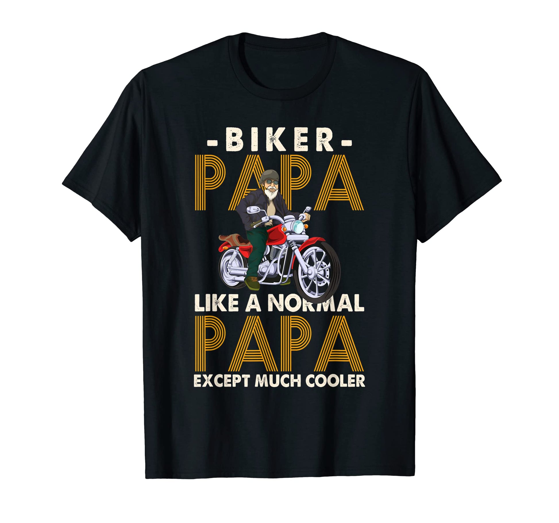 Mens Biker Papa Motorcycle T-Shirt - Casual Everyday Wear for Adults - T-Shirt, Sweatshirt, Hoodie