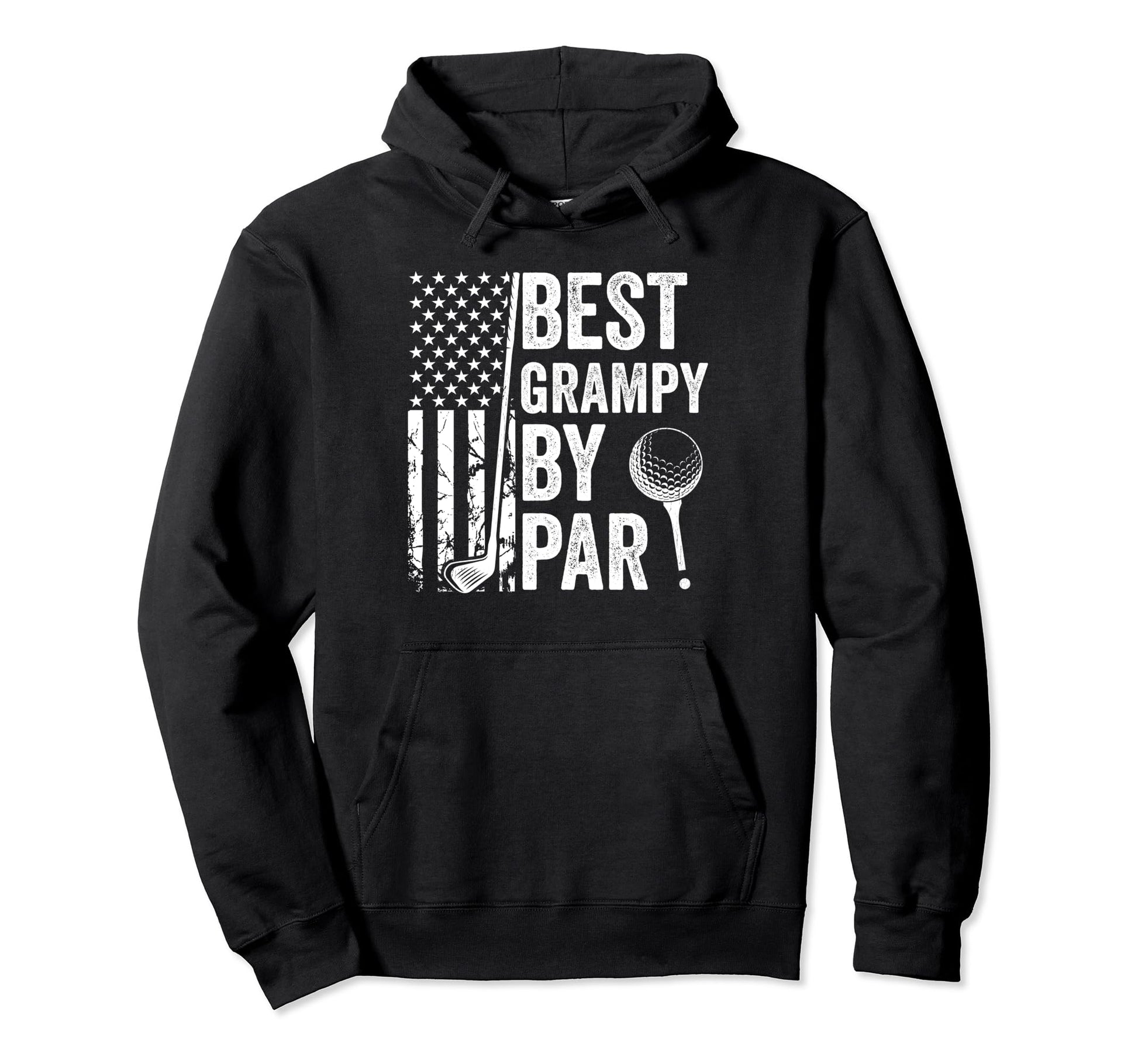 Best Grampy Par Usa Flag Golf Fathers Hoodie - Trendy Graphic Men Women - T-Shirt, Sweatshirt, Hoodie