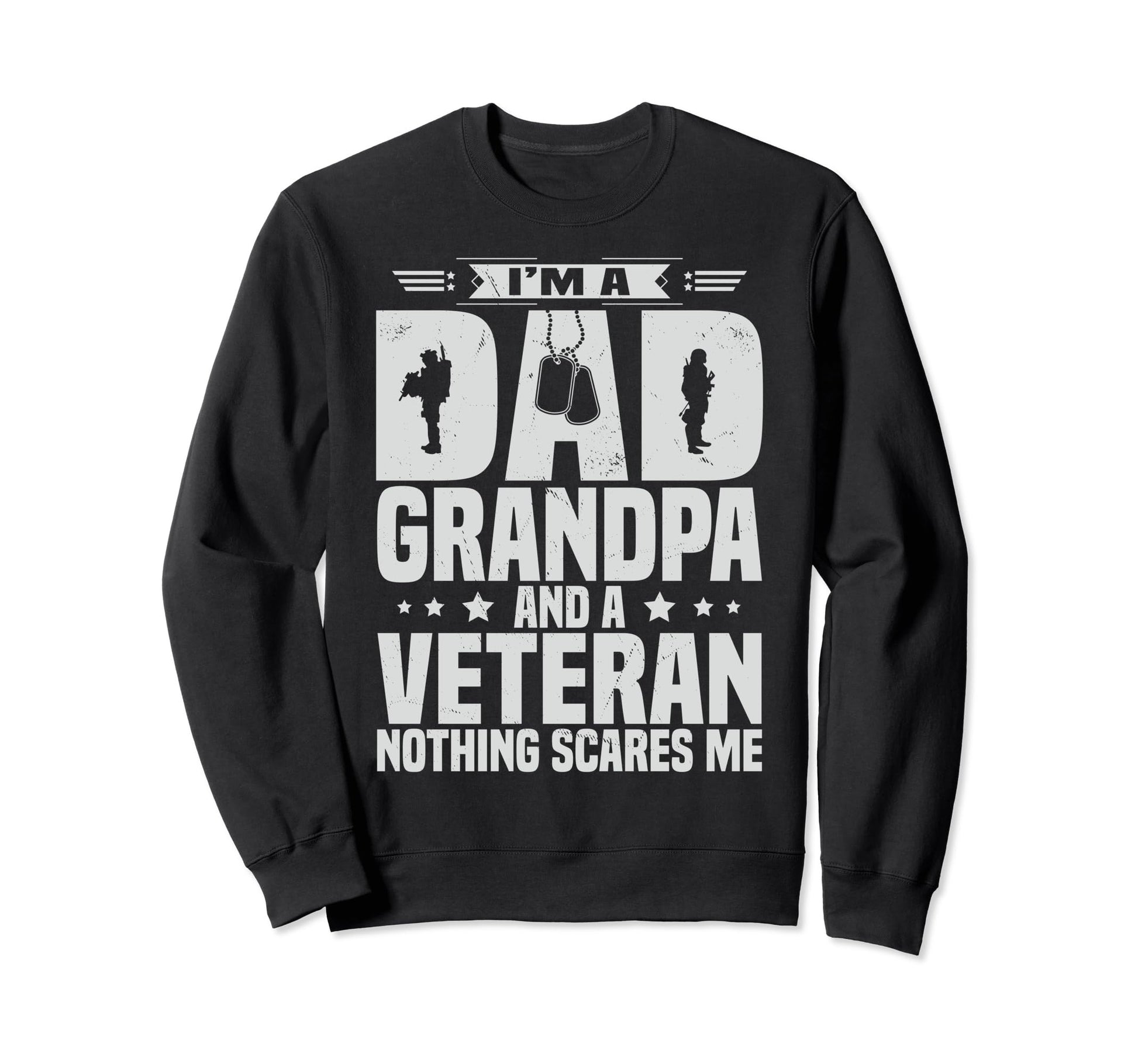 Dad Grandpa And Veteran Day Us Army Sweatshirt - Graphic Print Men Women - T-Shirt, Sweatshirt, Hoodie