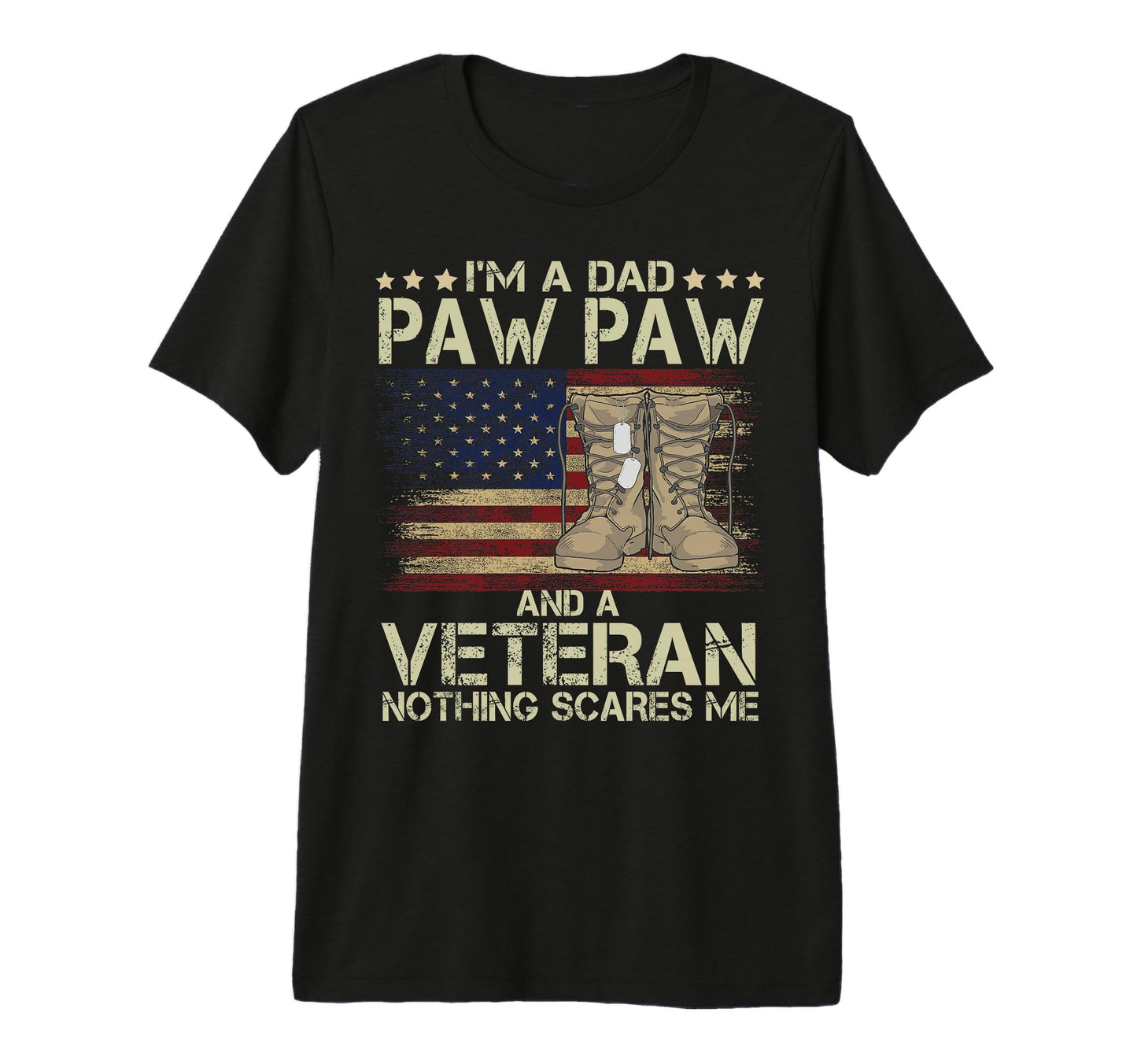 Mens Dad Pawpaw And Veteran Nothing T-Shirt - Novelty Apparel for Adults - T-Shirt, Sweatshirt, Hoodie