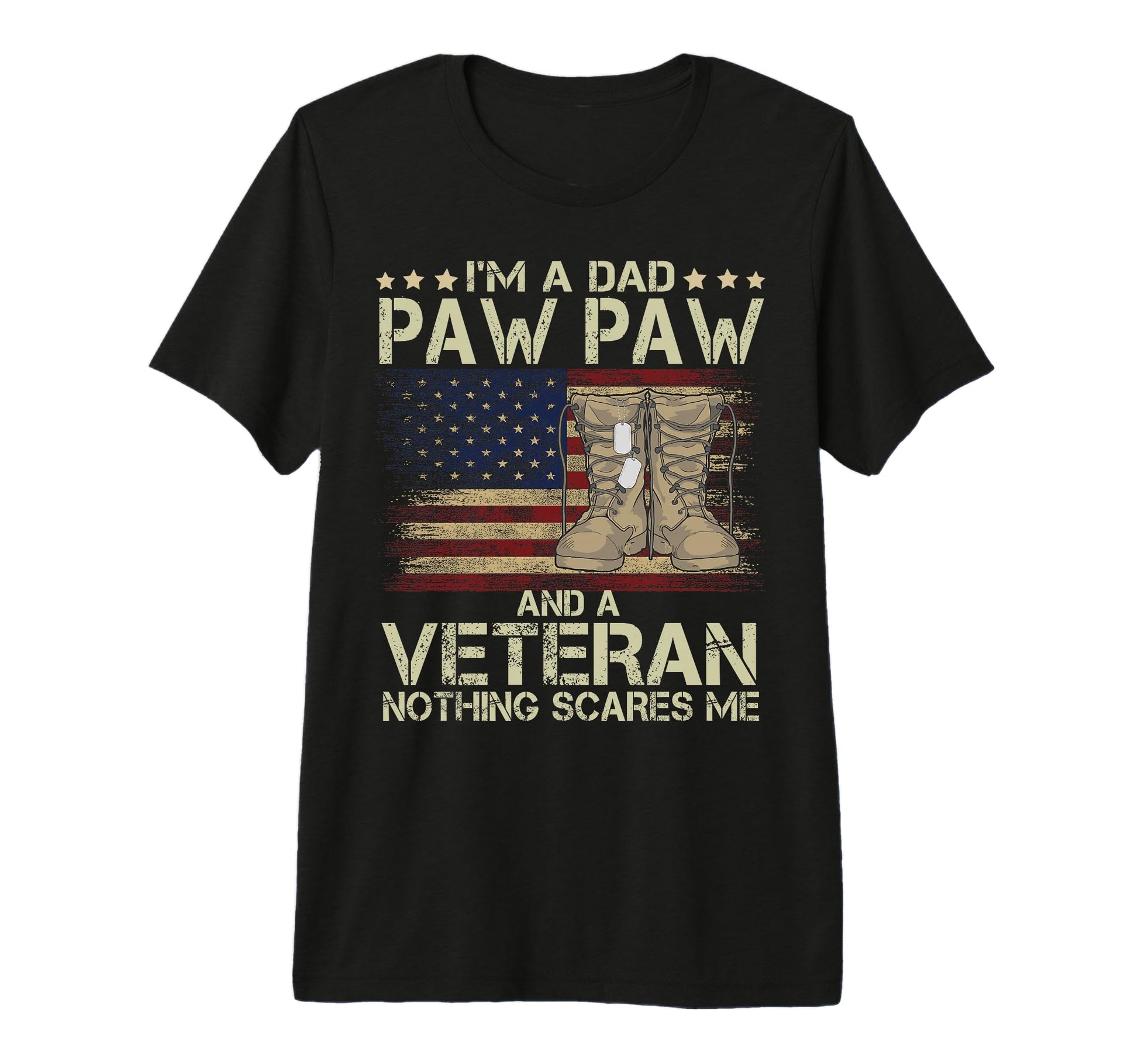 Mens Dad Pawpaw And Veteran Nothing T-Shirt - Novelty Apparel for Adults - T-Shirt, Sweatshirt, Hoodie