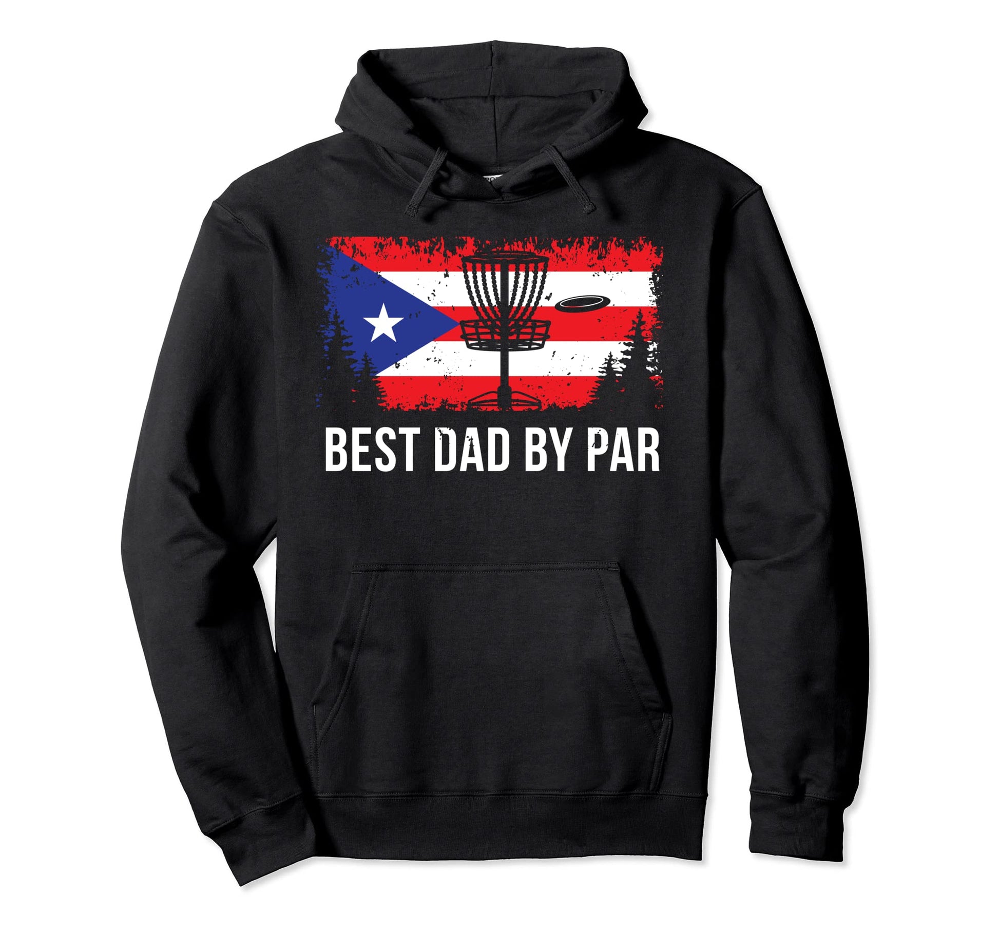 Puerto Rican Flag Best Disc Golf Dad Hoodie - Streetwear Style Men Women - T-Shirt, Sweatshirt, Hoodie