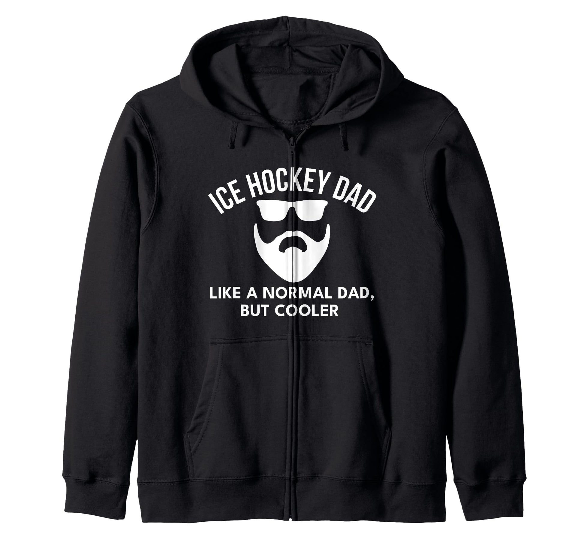 Ice Hockey Dad Bearded T-Shirt - Minimalist Print Men Women - T-Shirt, Sweatshirt, Hoodie