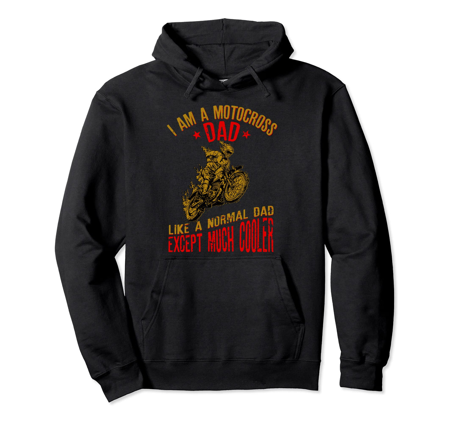 I Am Motocross Dad Biker Mens Hoodie - Minimalist Print Unisex - T-Shirt, Sweatshirt, Hoodie