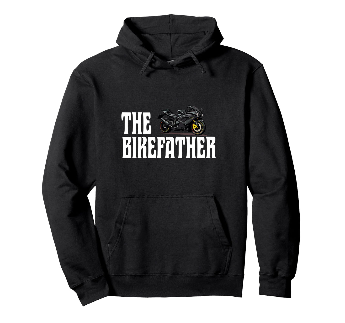 Biker Biker Dad Bikefather Funny Sportbike Hoodie - Minimalist Print Unisex - T-Shirt, Sweatshirt, Hoodie