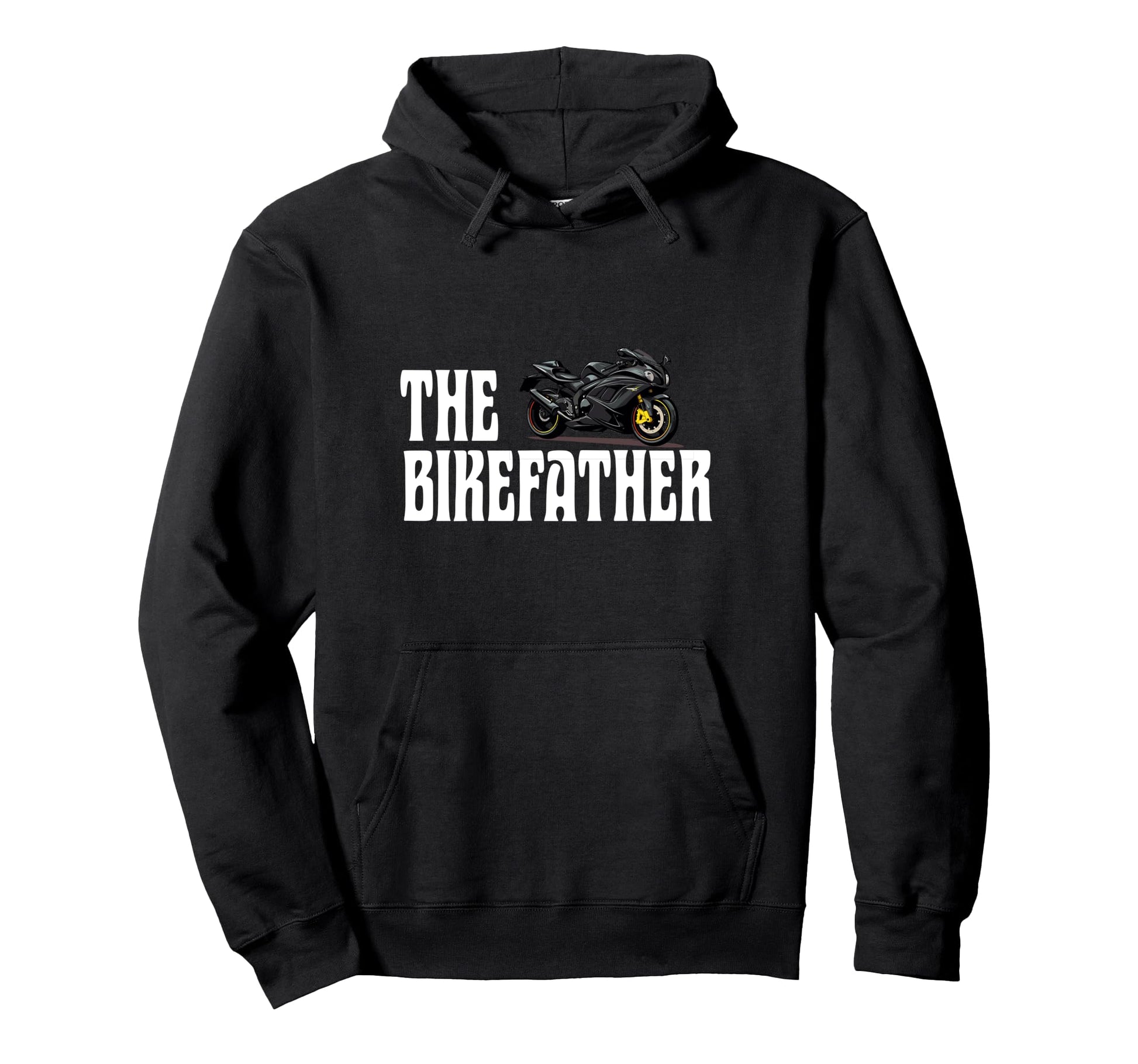 Biker Biker Dad Bikefather Funny Sportbike Hoodie - Minimalist Print Unisex - T-Shirt, Sweatshirt, Hoodie