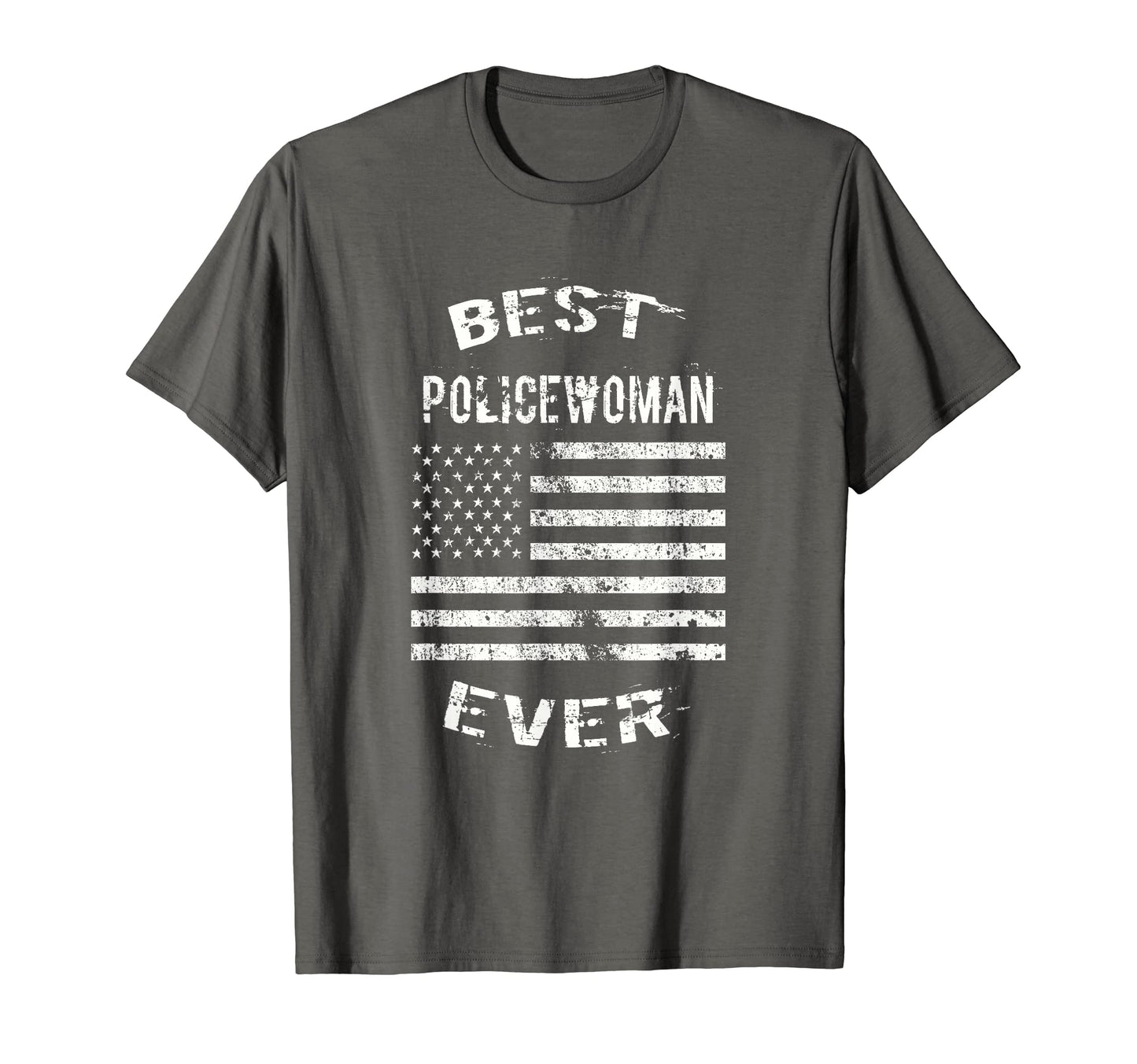 Best Policewoman Ever Us American Flag T-Shirt - Aesthetic Graphic Unisex - T-Shirt, Sweatshirt, Hoodie