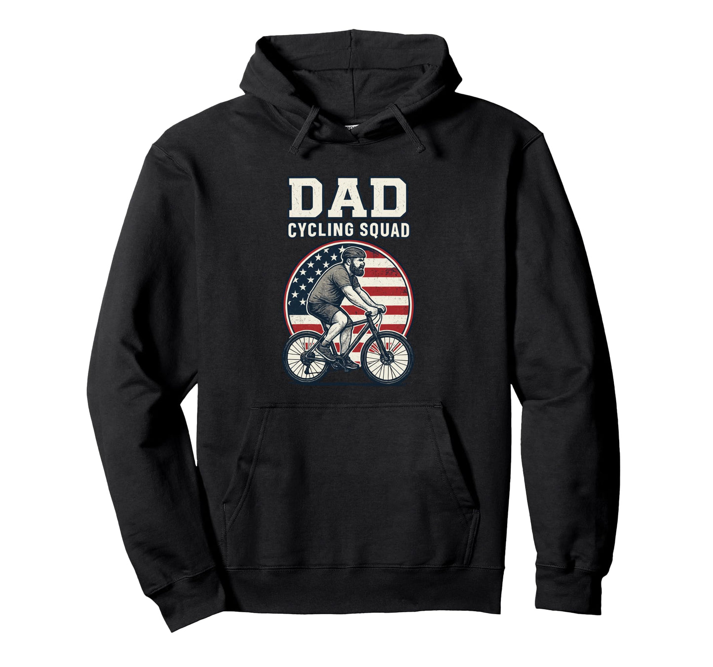 Cycling Dad Biker Daddy Cyclist Papa Hoodie - Minimalist Print Men Women - T-Shirt, Sweatshirt, Hoodie