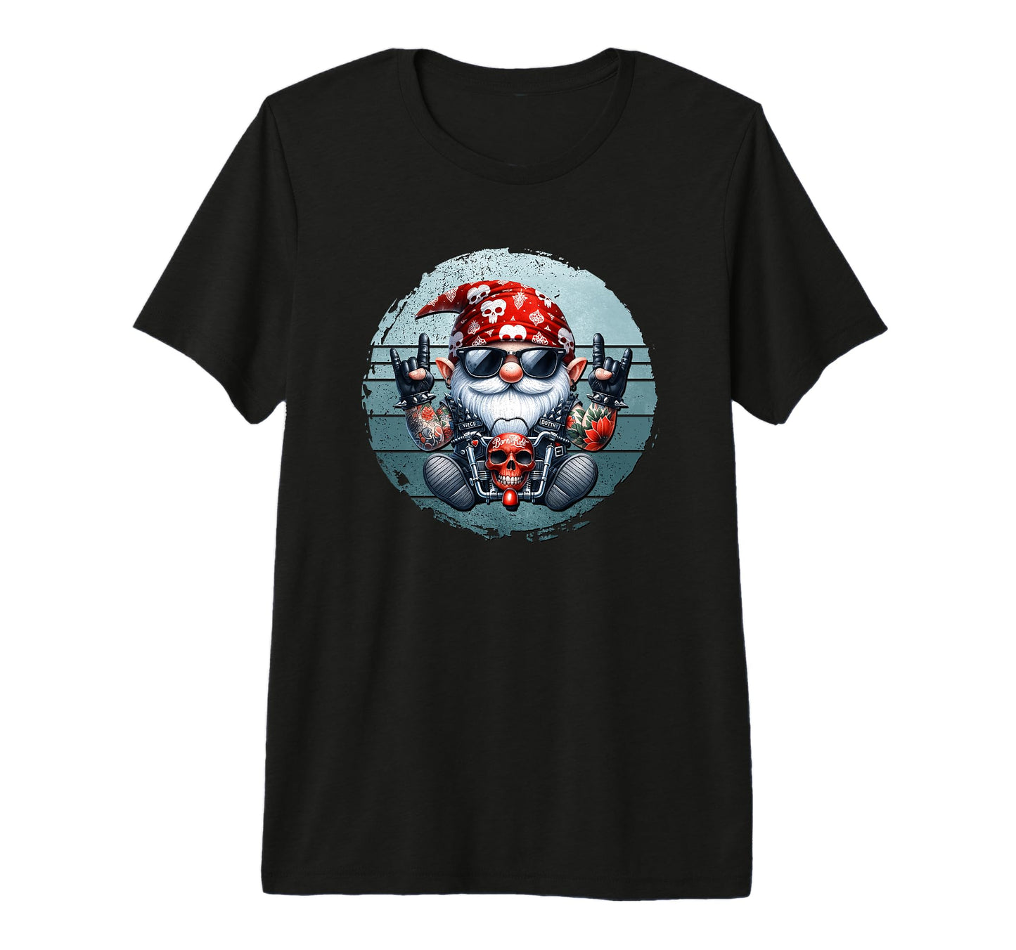 Motorcycle Gnome Dad Grandpa Life Biker T-Shirt - Graphic Print Men Women - T-Shirt, Sweatshirt, Hoodie