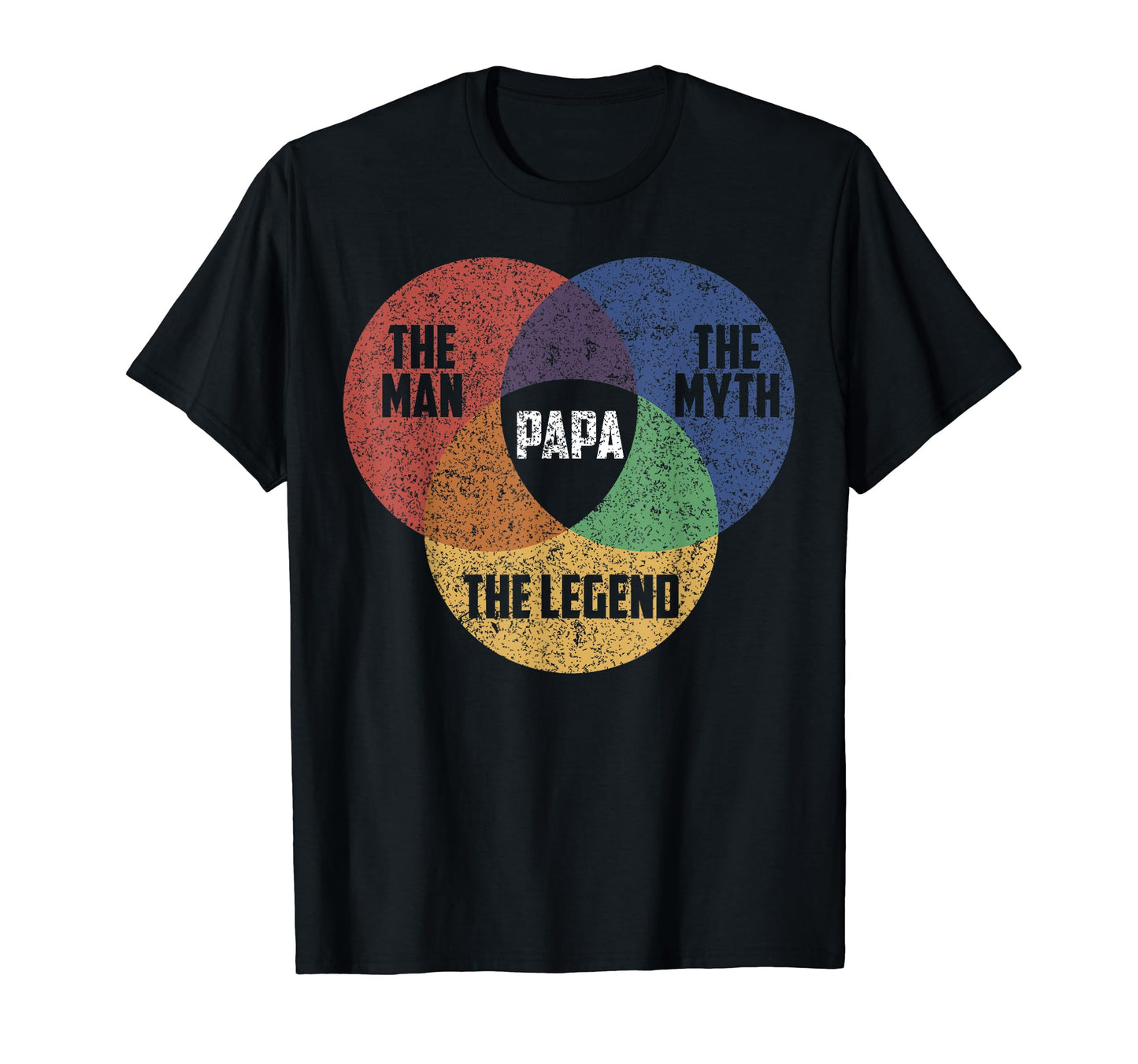 Funny Father Papa Myth Legend Dad T-Shirt - Casual Everyday Wear Unisex - T-Shirt, Sweatshirt, Hoodie