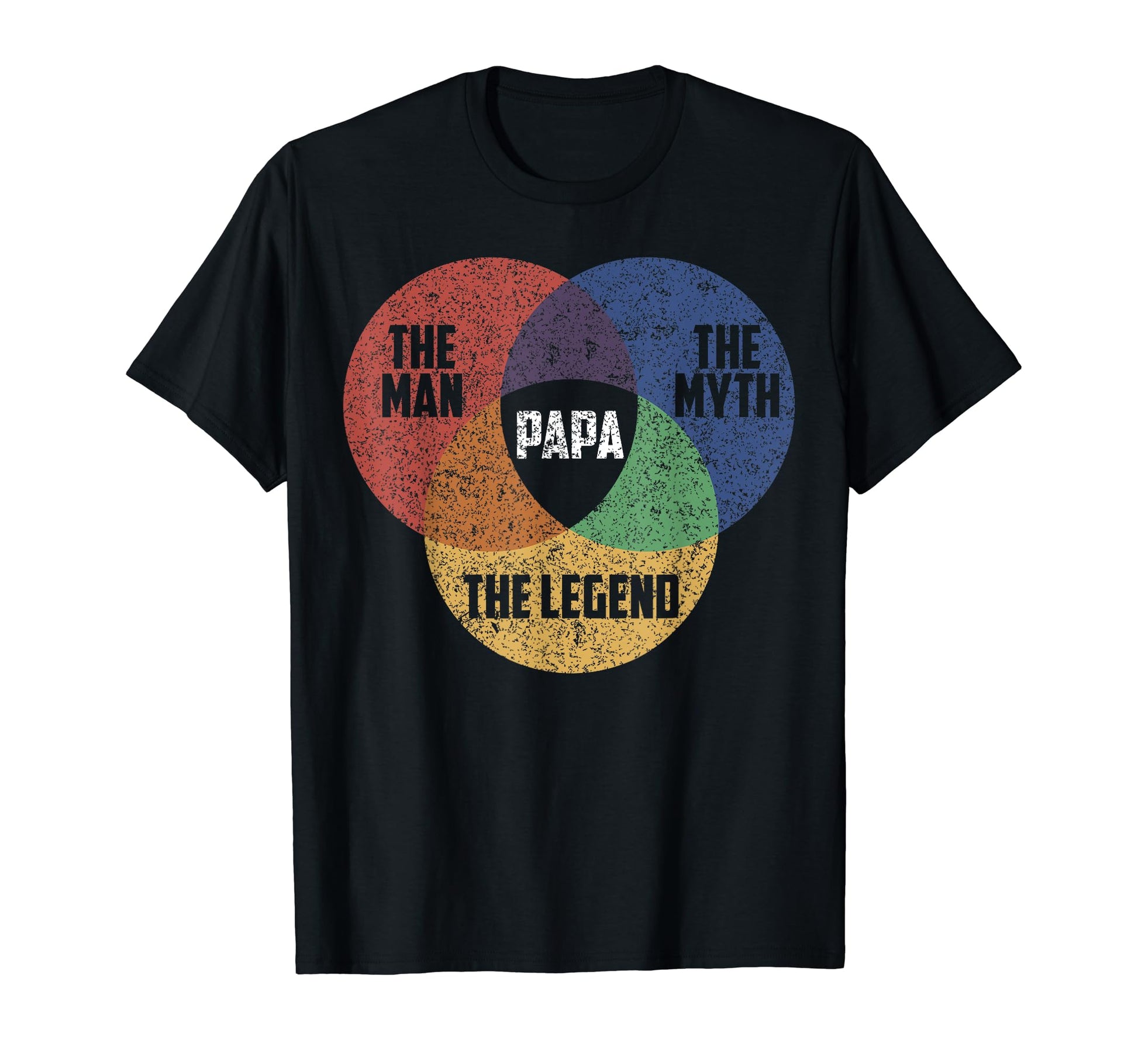 Funny Father Papa Myth Legend Dad T-Shirt - Casual Everyday Wear Unisex - T-Shirt, Sweatshirt, Hoodie