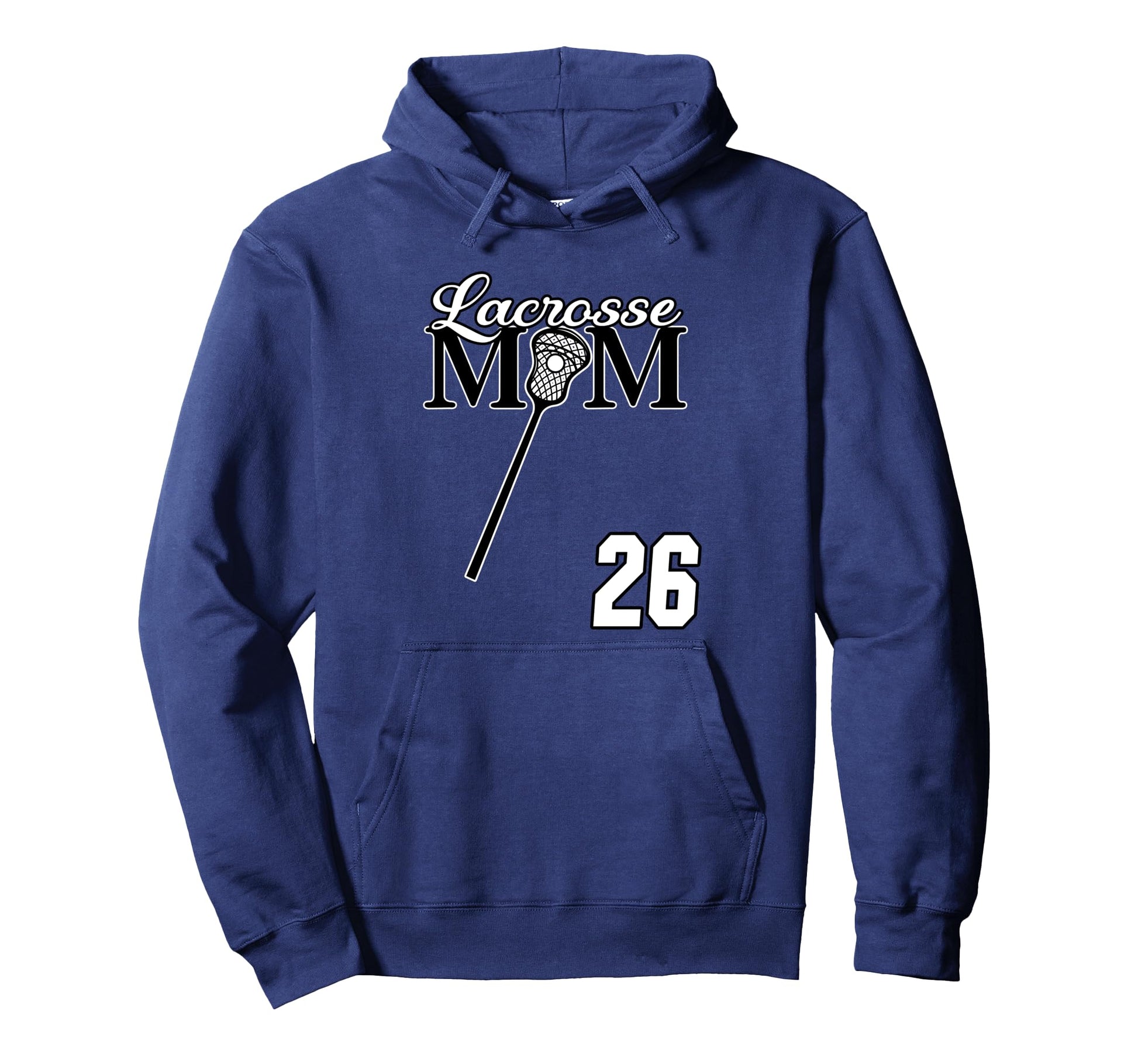Ladies Lacrosse Mom Lax 26 Player Hoodie - Aesthetic Graphic Men Women - T-Shirt, Sweatshirt, Hoodie
