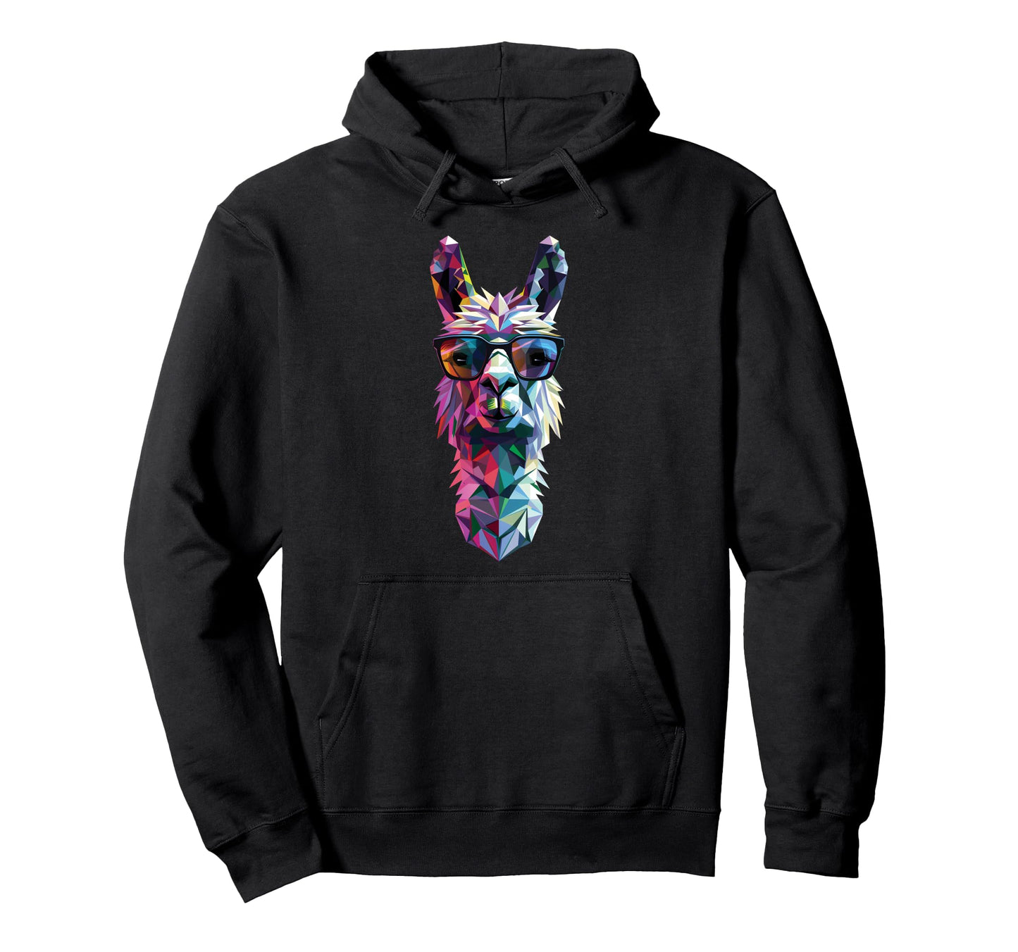 Alpaca Dad Mom Sunglasses Alpaca Hoodie - Novelty Apparel for Adults - T-Shirt, Sweatshirt, Hoodie