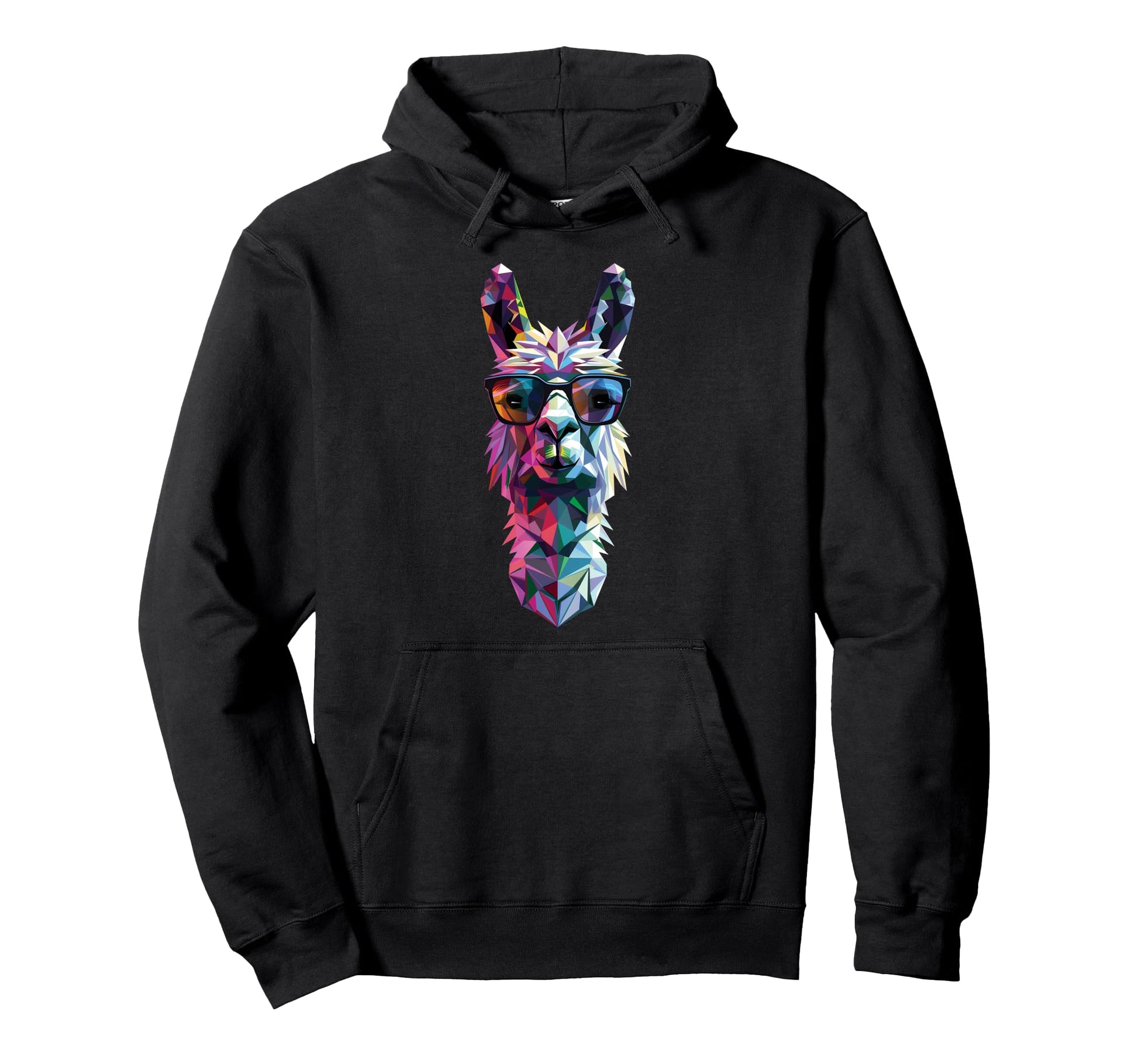 Alpaca Dad Mom Sunglasses Alpaca Hoodie - Novelty Apparel for Adults - T-Shirt, Sweatshirt, Hoodie