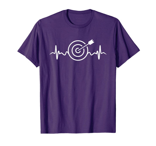 Archery Bow Heartbeat Funny Ekg Archers T-Shirt - Custom Art Print Unisex - T-Shirt, Sweatshirt, Hoodie
