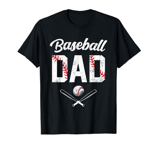 Baseball Dad Happy Fathers Day T-Shirt - Fun Novelty Design for Adults - T-Shirt, Sweatshirt, Hoodie