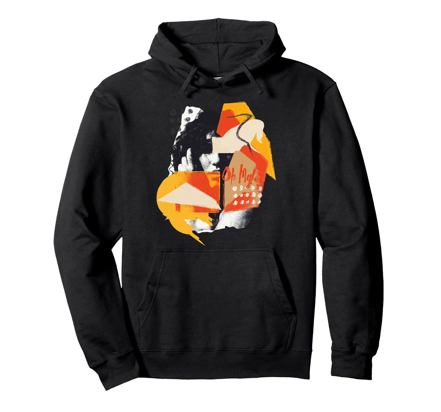 Pop Art 60S Face Portrait Comic Hoodie - Novelty Apparel for Adults - T-Shirt, Sweatshirt, Hoodie
