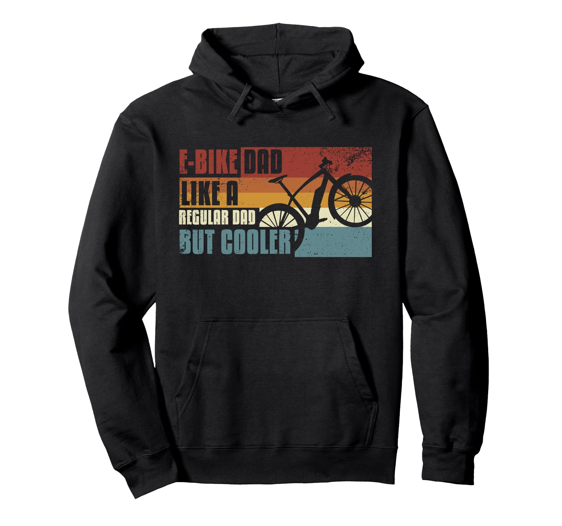 E Bike Dad Like Regular Dad But Cooler Hoodie - Minimalist Print Men Women - T-Shirt, Sweatshirt, Hoodie