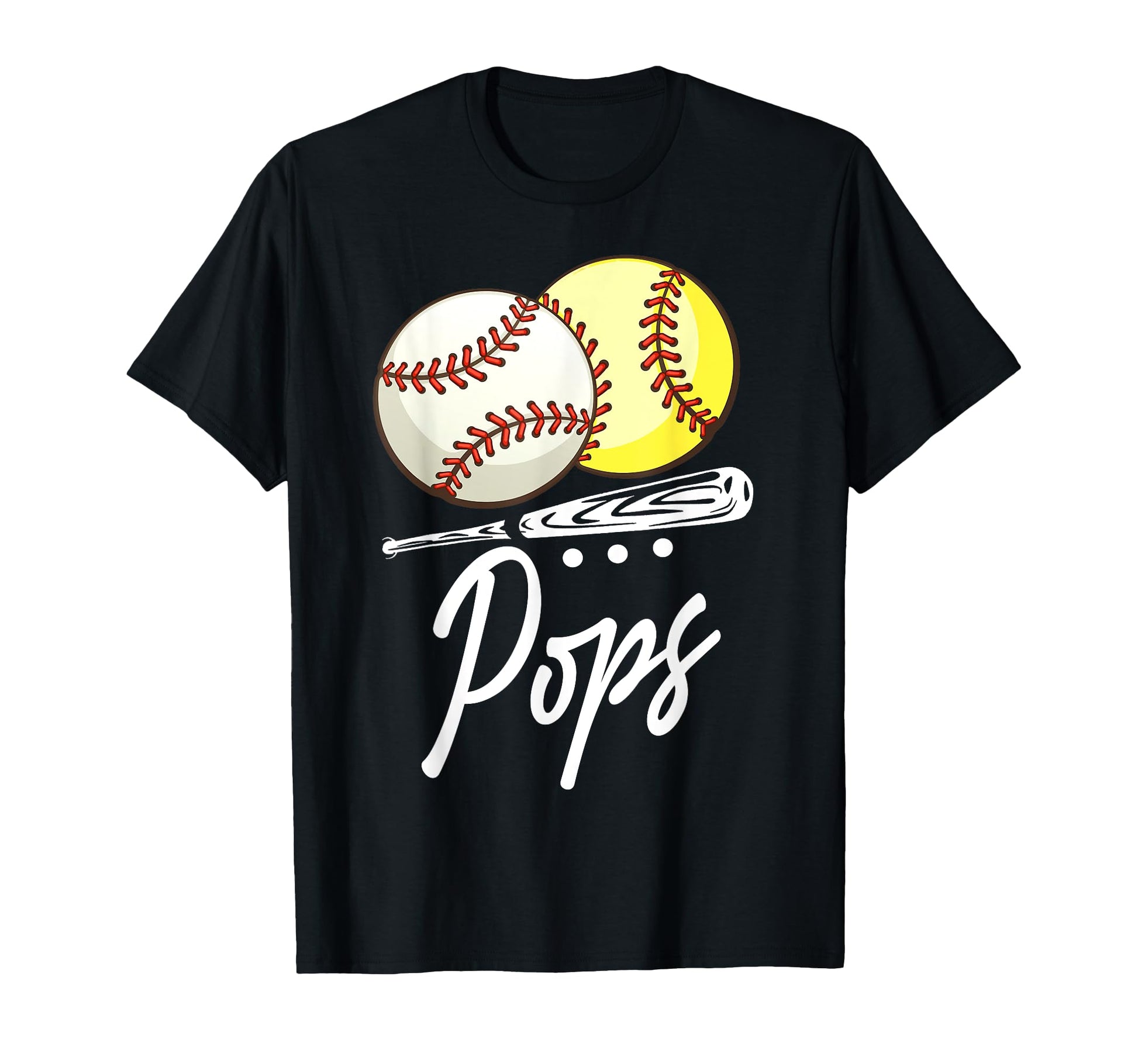 Ball Pops Baseball Softball T-Shirt - Minimalist Print Men Women - T-Shirt, Sweatshirt, Hoodie