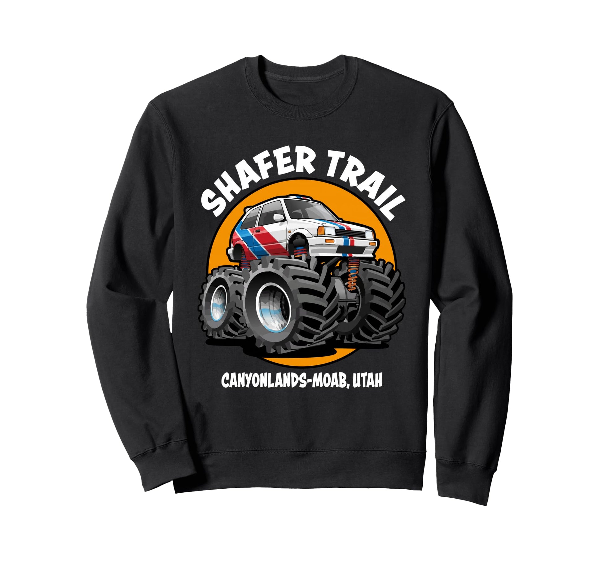 Shafer Trail Utah Rally Car Sweatshirt - Aesthetic Graphic for Adults - T-Shirt, Sweatshirt, Hoodie