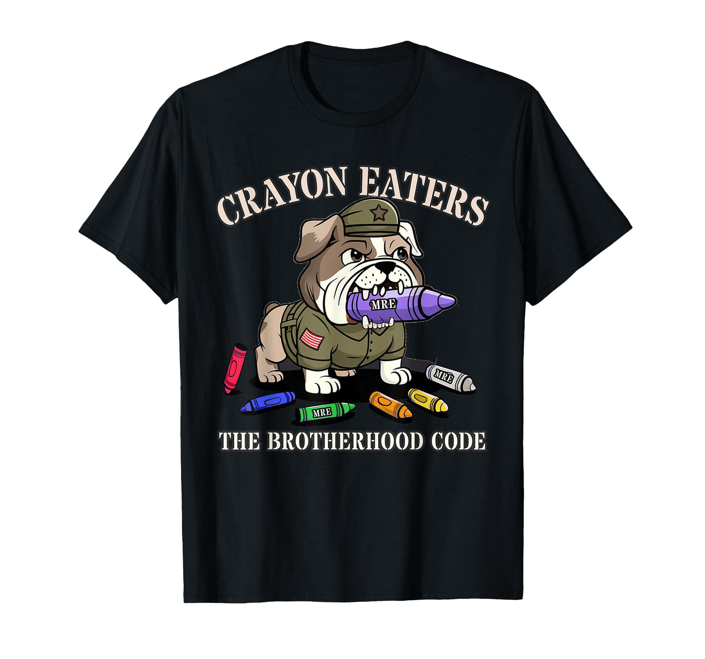 Funny Military Crayon Eater Brotherhood T-Shirt - Graphic Print Men Women - T-Shirt, Sweatshirt, Hoodie