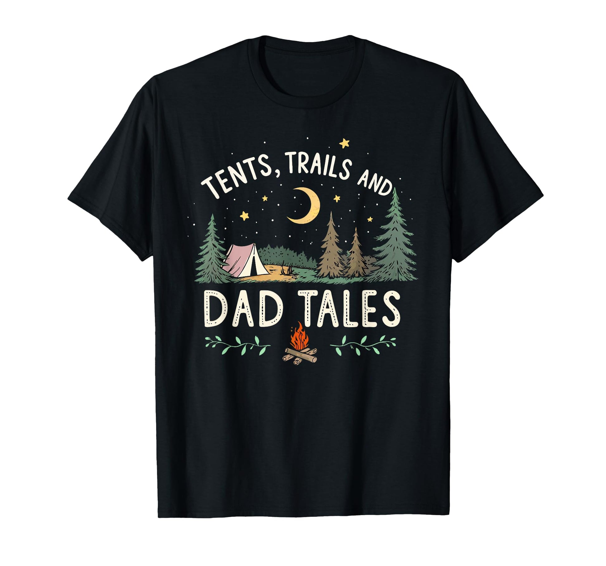 Tents Trails And Dad Tales Hiking Sweatshirt - Minimalist Print Men Women - T-Shirt, Sweatshirt, Hoodie