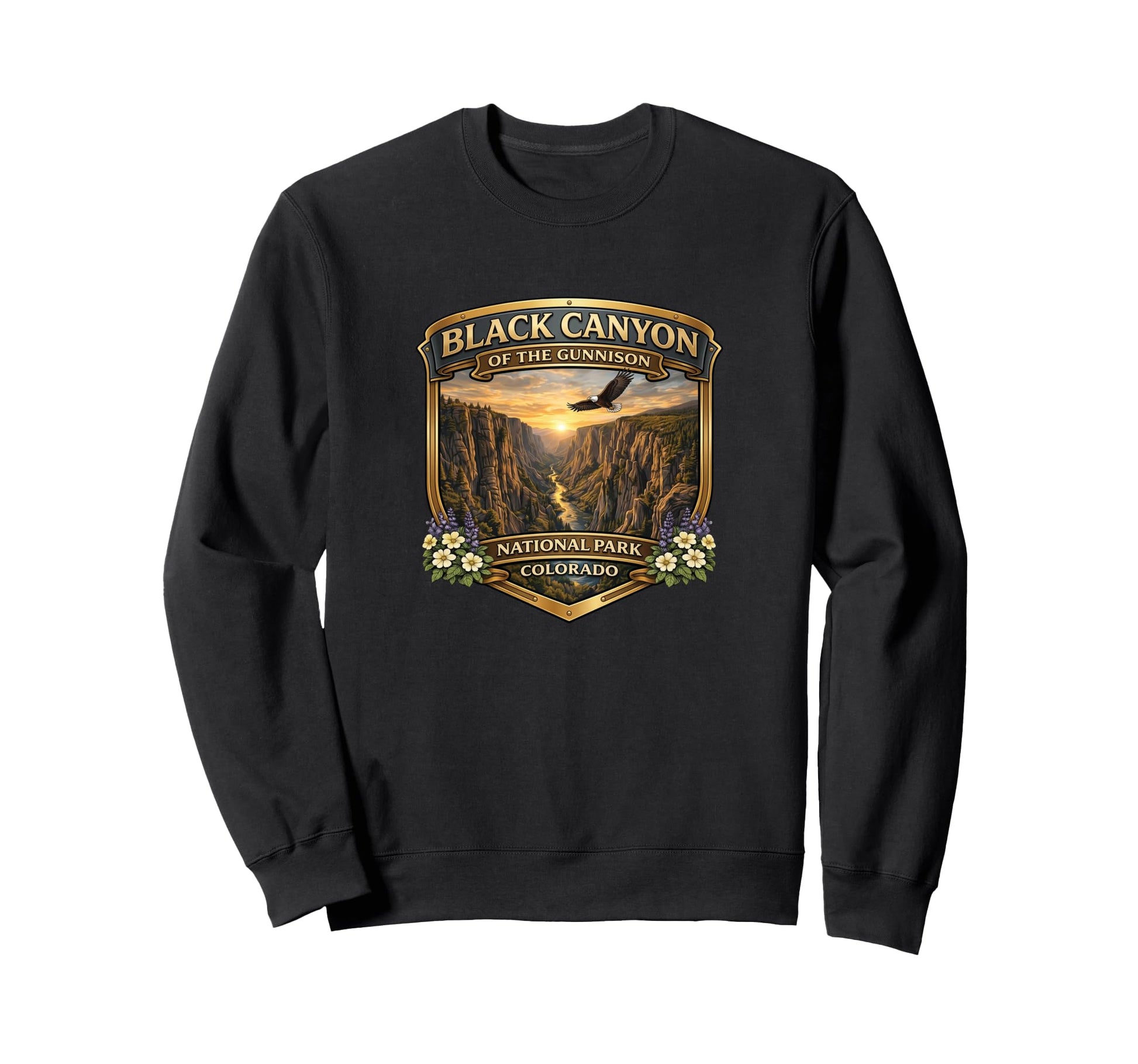 Black Canyon Gunnison National Park Sweatshirt - Unique Graphic for Adults - T-Shirt, Sweatshirt, Hoodie