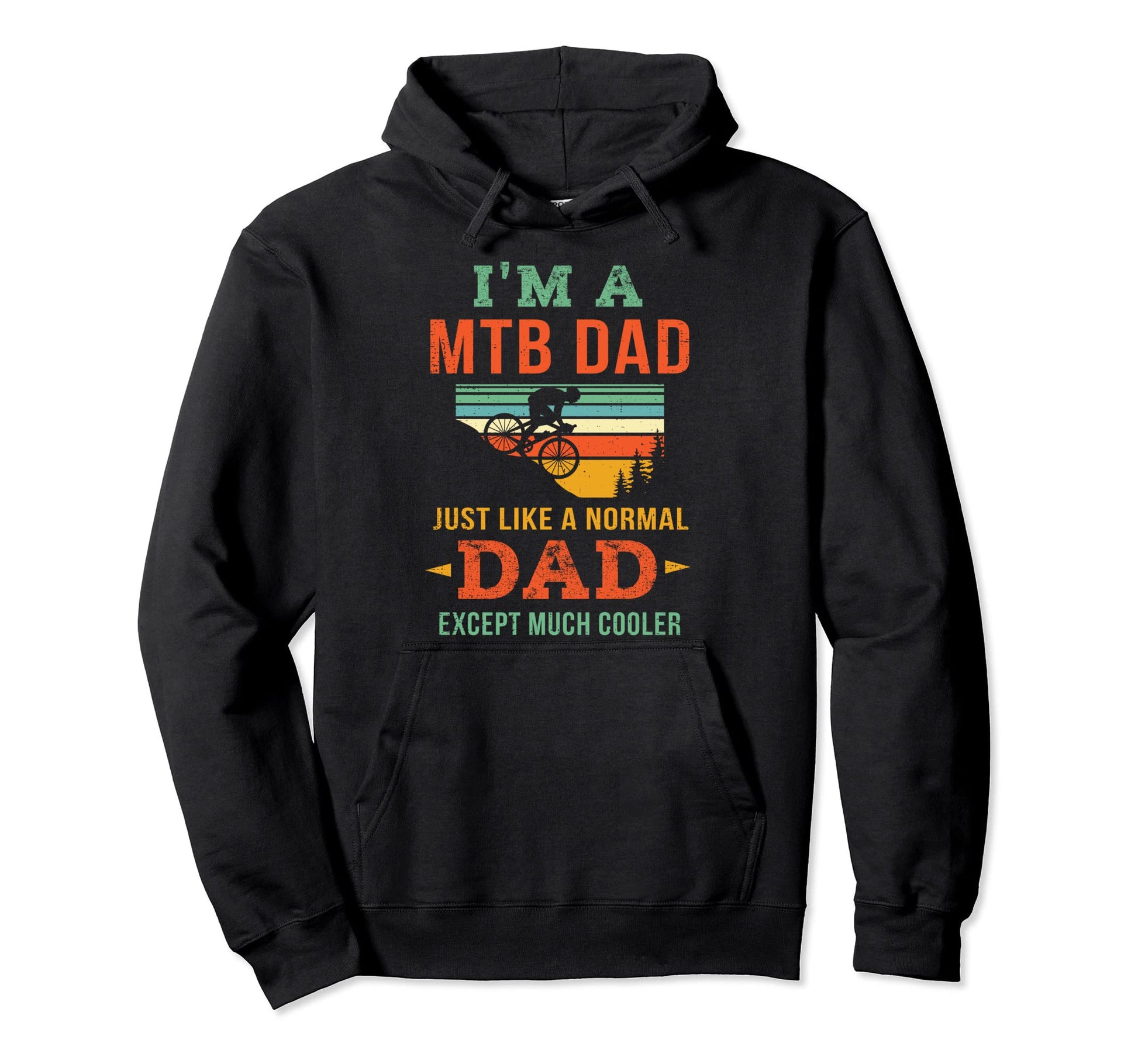 Mtb Dad Gift Mountain Bike Dad Mountain Hoodie - Graphic Print for Adults - T-Shirt, Sweatshirt, Hoodie