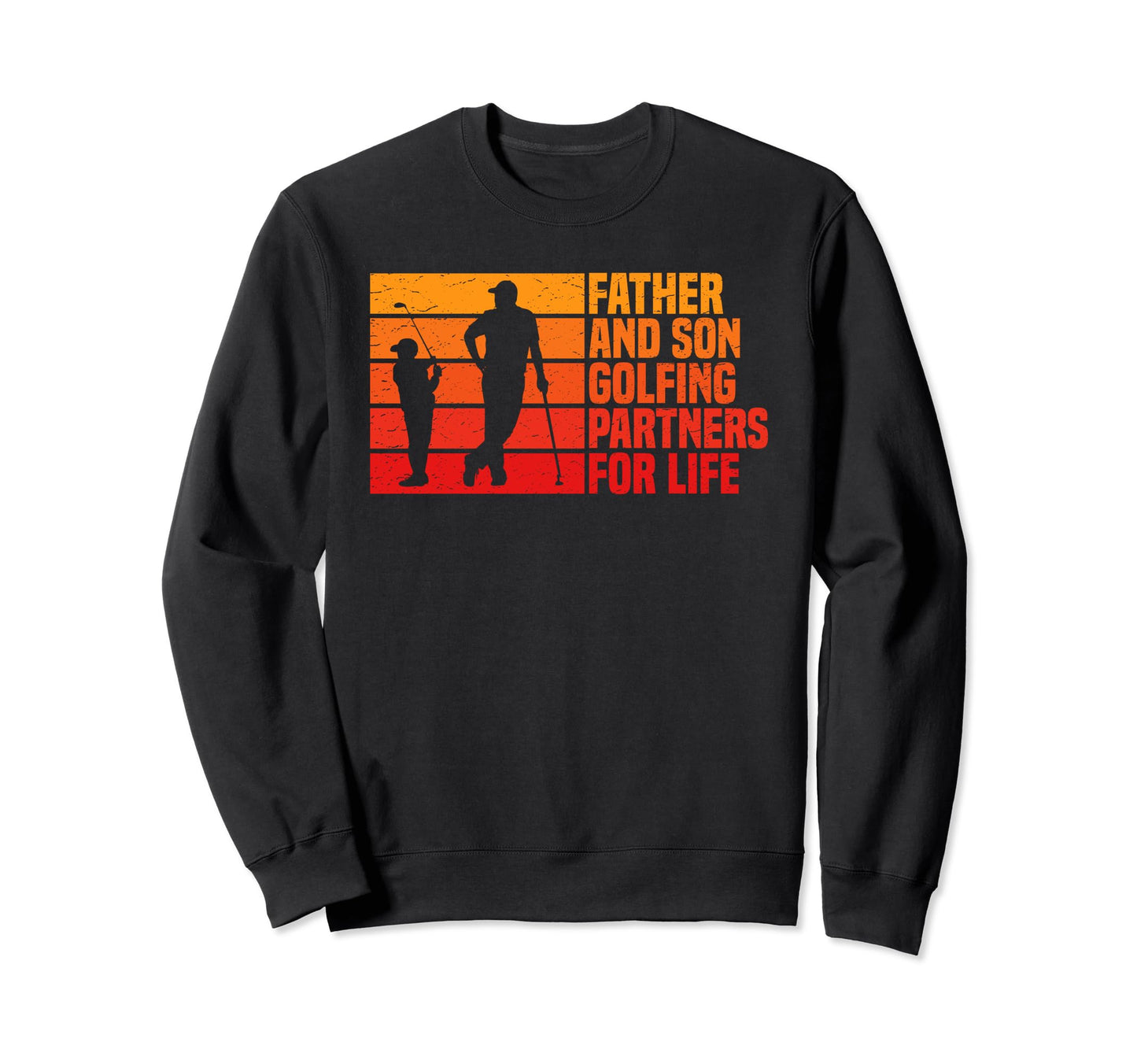 Father And Son Golfing Partners Sweatshirt - Custom Art Print Men Women - T-Shirt, Sweatshirt, Hoodie