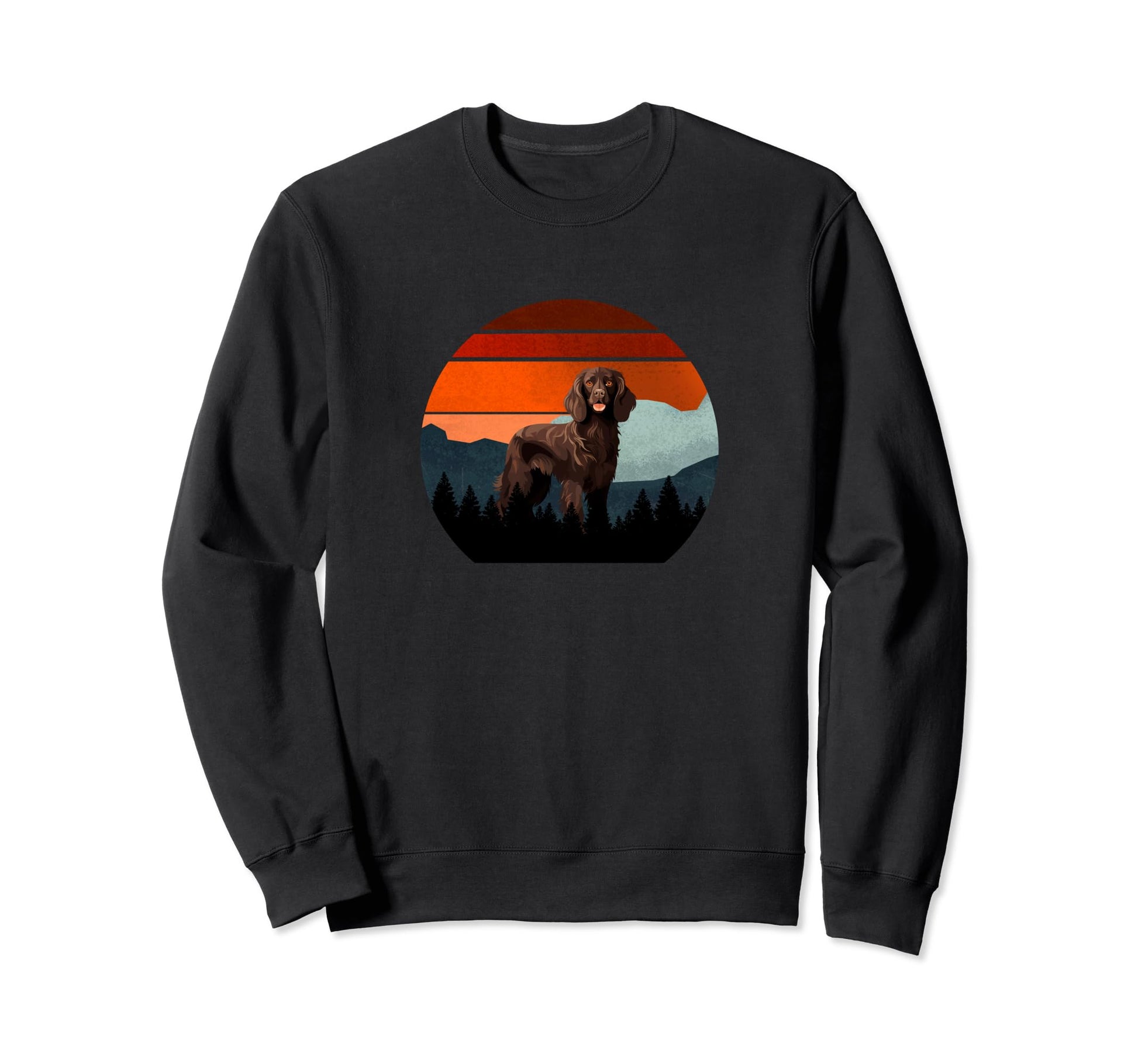 Boykin Dog Sunset Distressed Sweatshirt - Streetwear Style Men Women - T-Shirt, Sweatshirt, Hoodie