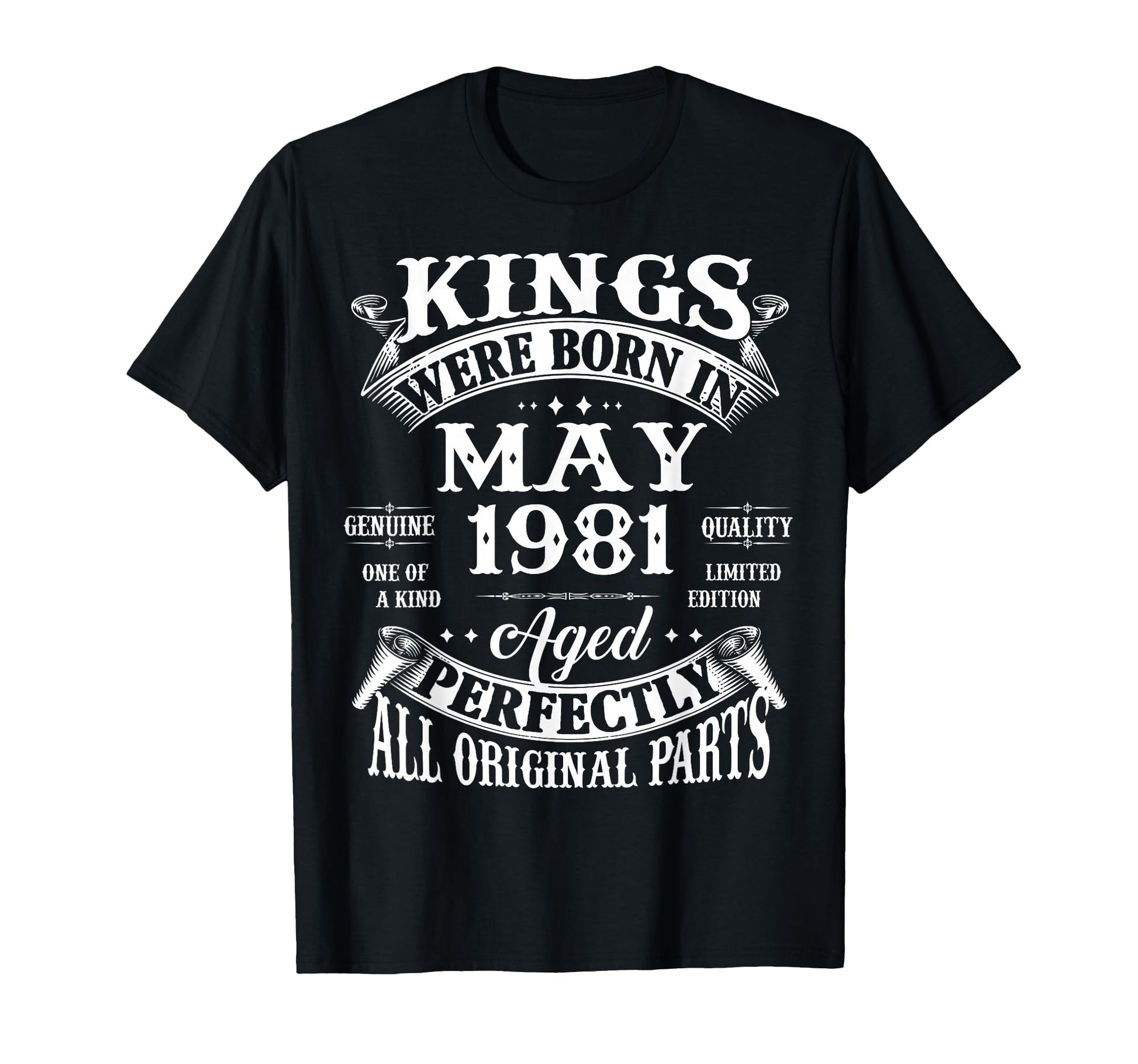 45Th Birthday Gift Kings Born May T-Shirt - Fun Novelty Design Men Women - T-Shirt, Sweatshirt, Hoodie