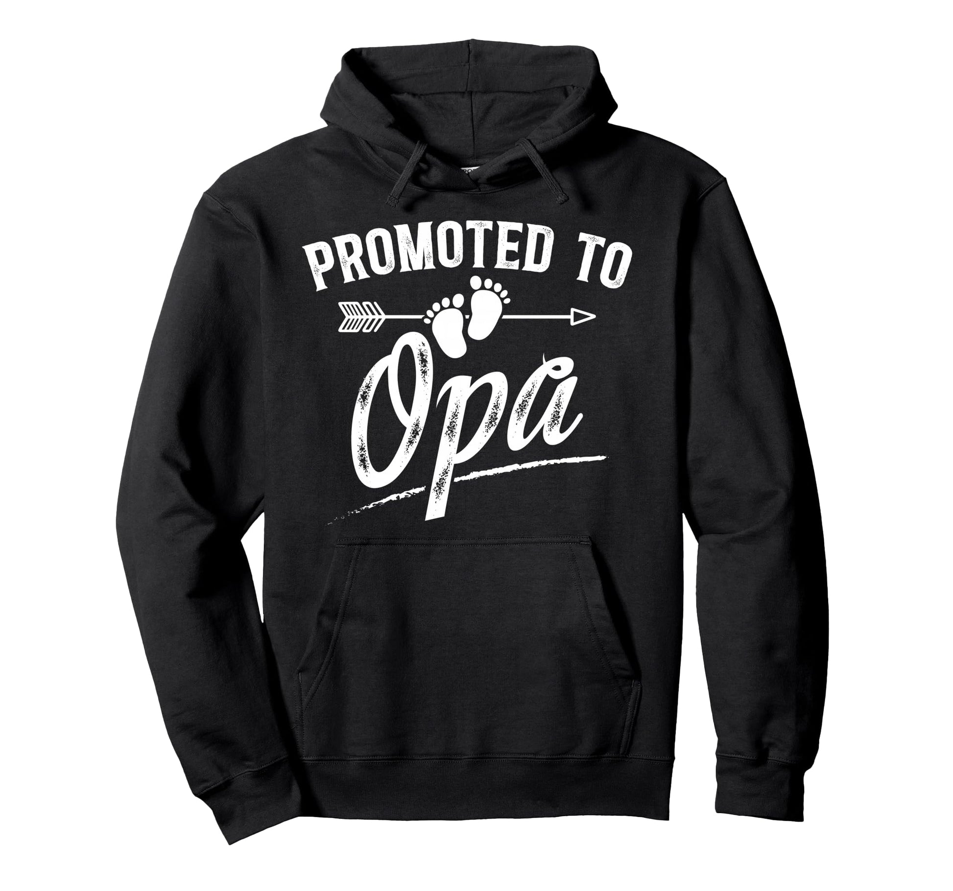 Promoted To Opa Future Opa Grandpa Hoodie - Fun Novelty Design for Adults - T-Shirt, Sweatshirt, Hoodie