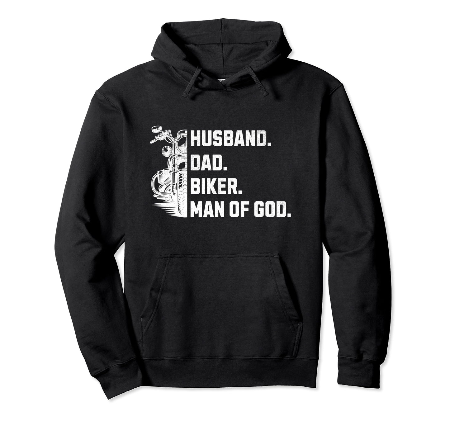 Christian Biker Dad Husband Motorcycle Hoodie - Graphic Print Men Women - T-Shirt, Sweatshirt, Hoodie