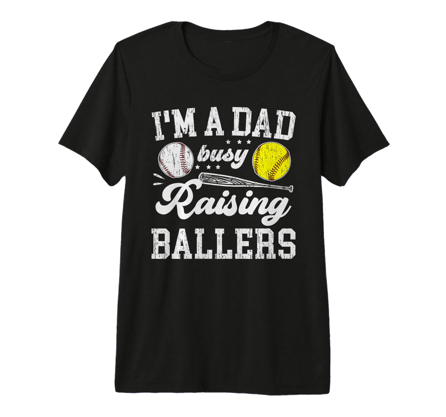 Mens Im Dad Busy Raising Ballers T-Shirt - Aesthetic Graphic Men Women - T-Shirt, Sweatshirt, Hoodie