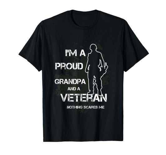 American Flag Military Grandpa Dad T-Shirt - Streetwear Style Unisex - T-Shirt, Sweatshirt, Hoodie
