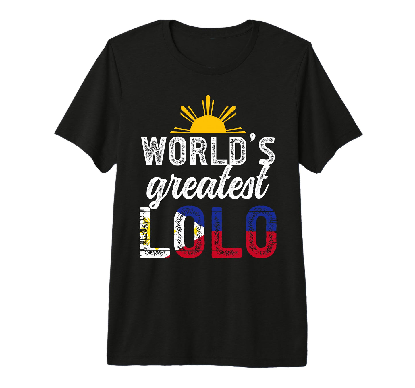 Mens Worlds Greatest Lolo Filipino T-Shirt - Minimalist Print for Adults - T-Shirt, Sweatshirt, Hoodie