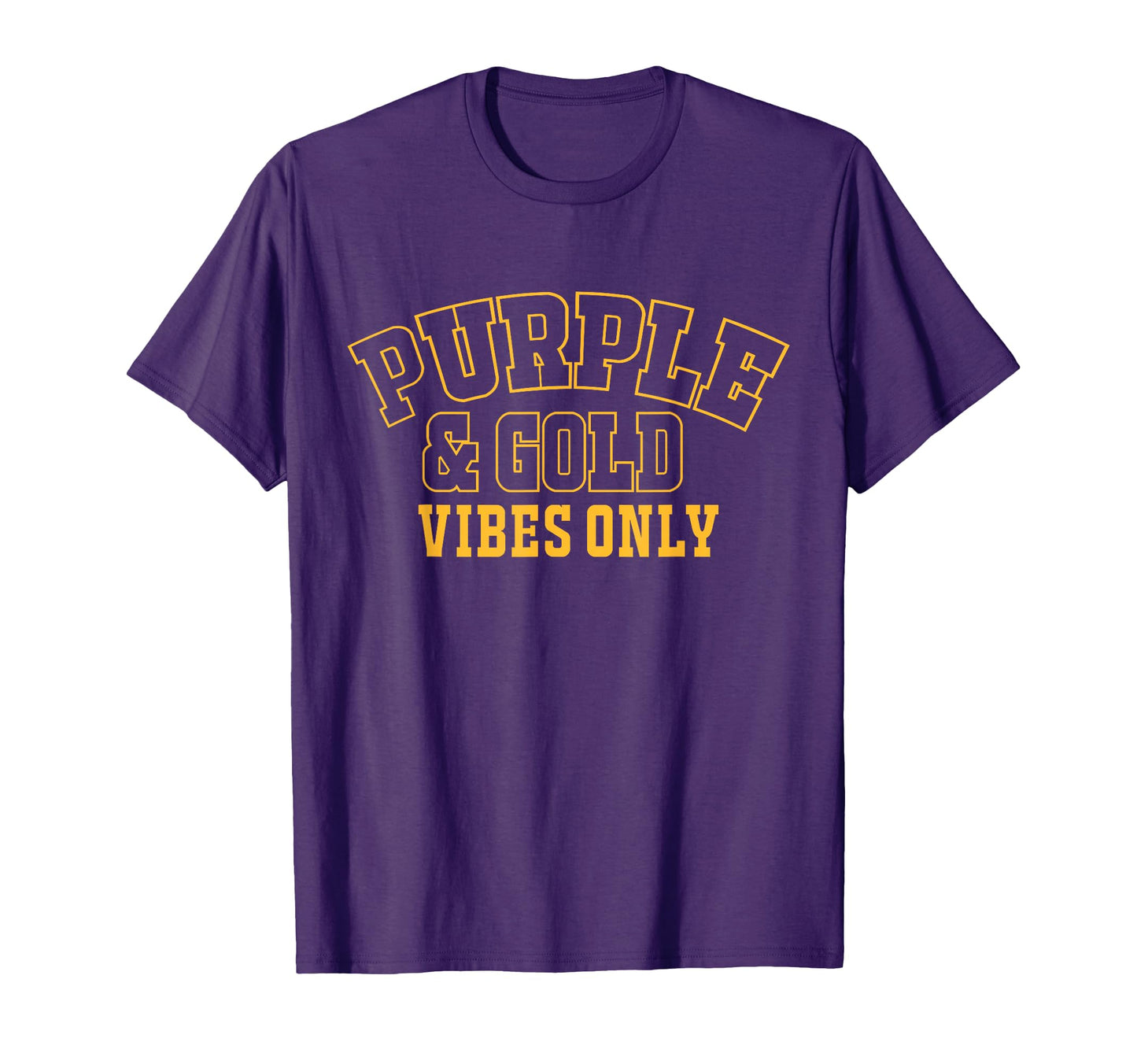 High School Football Purple Gold T-Shirt - Aesthetic Graphic Men Women - T-Shirt, Sweatshirt, Hoodie