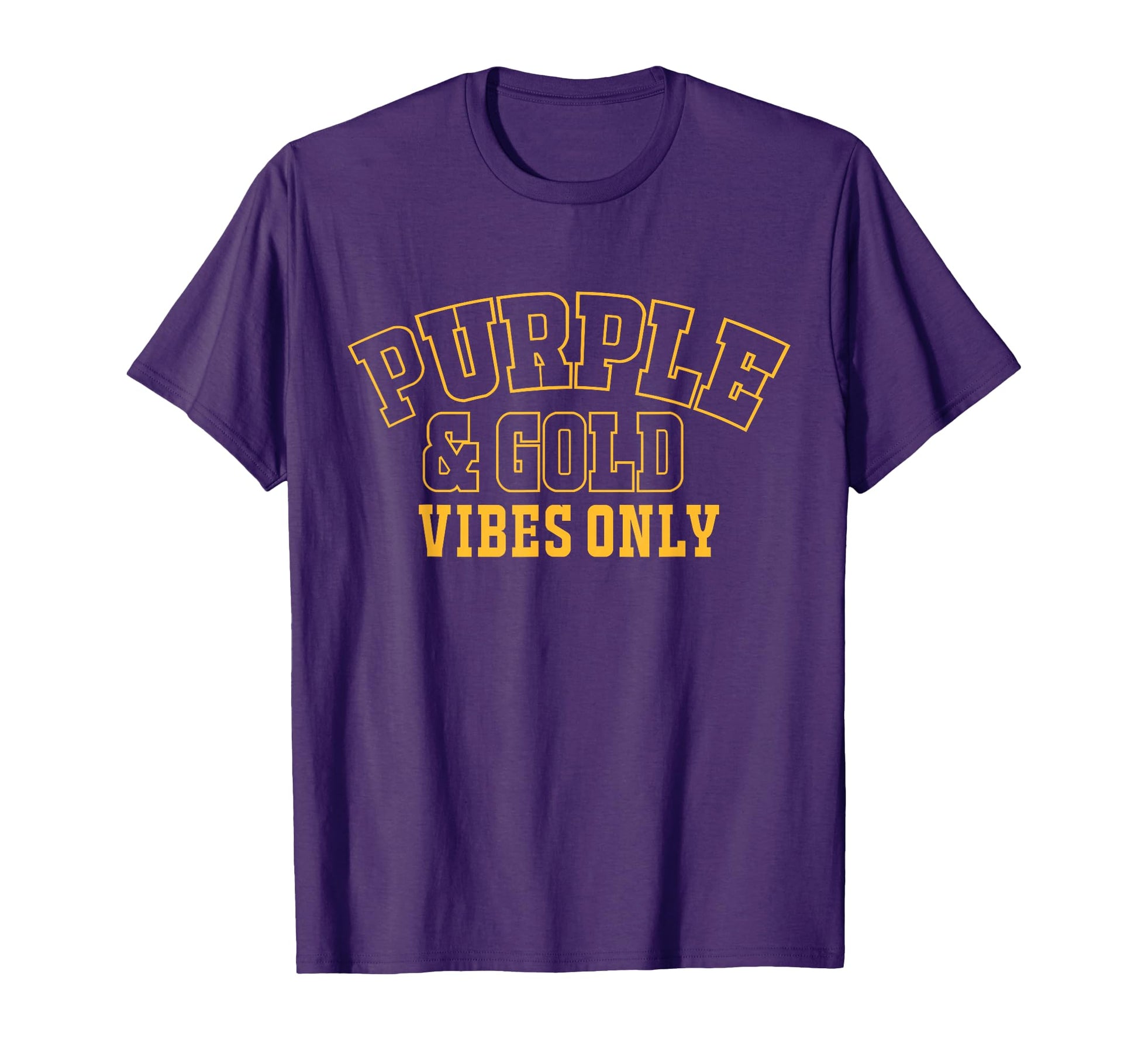 High School Football Purple Gold T-Shirt - Aesthetic Graphic Men Women - T-Shirt, Sweatshirt, Hoodie