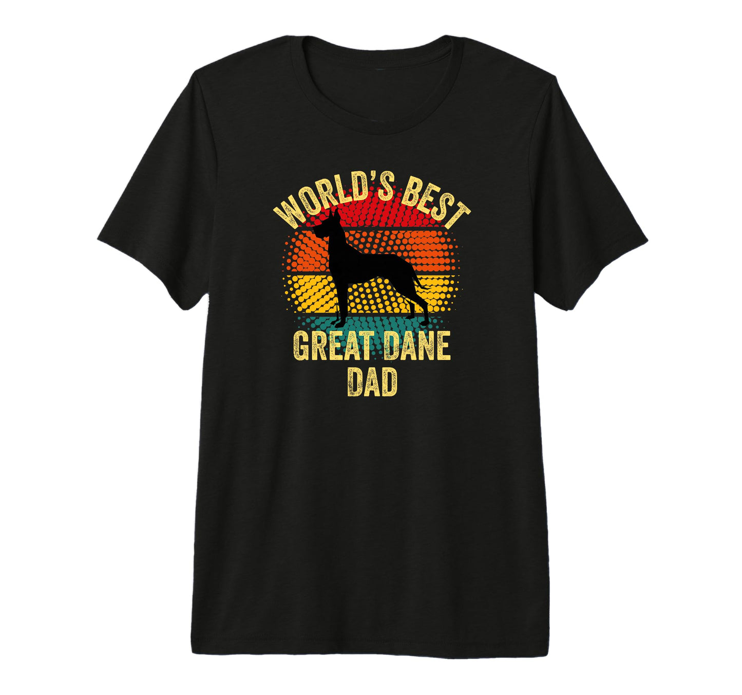 Worlds Best Great Dane Dad Funny Great T-Shirt - Unique Graphic Unisex - T-Shirt, Sweatshirt, Hoodie